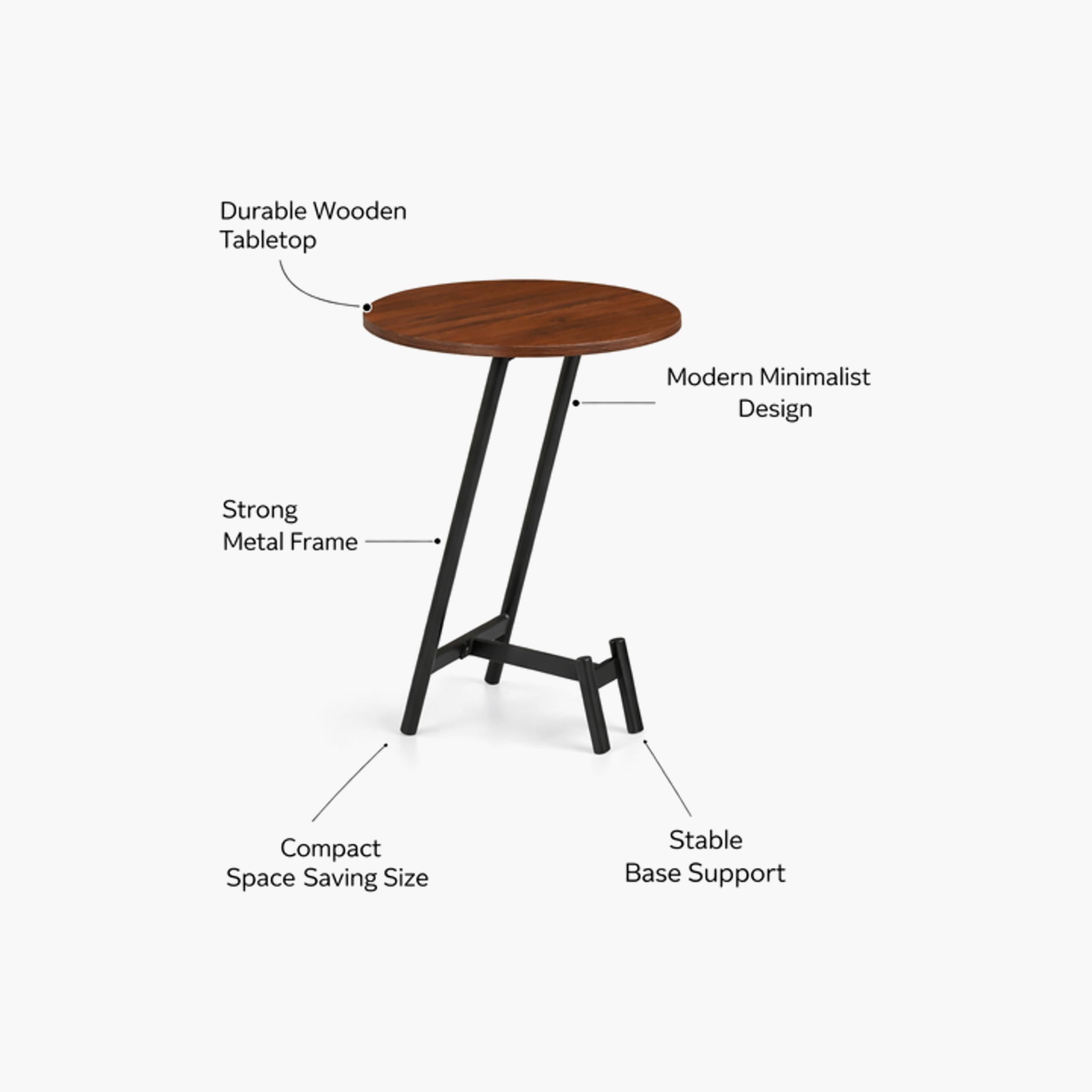 طاولة جانبية خشبية بأربع أرجل من ماريا هومز-furniture-livingroom-sideandendtables-image-5
