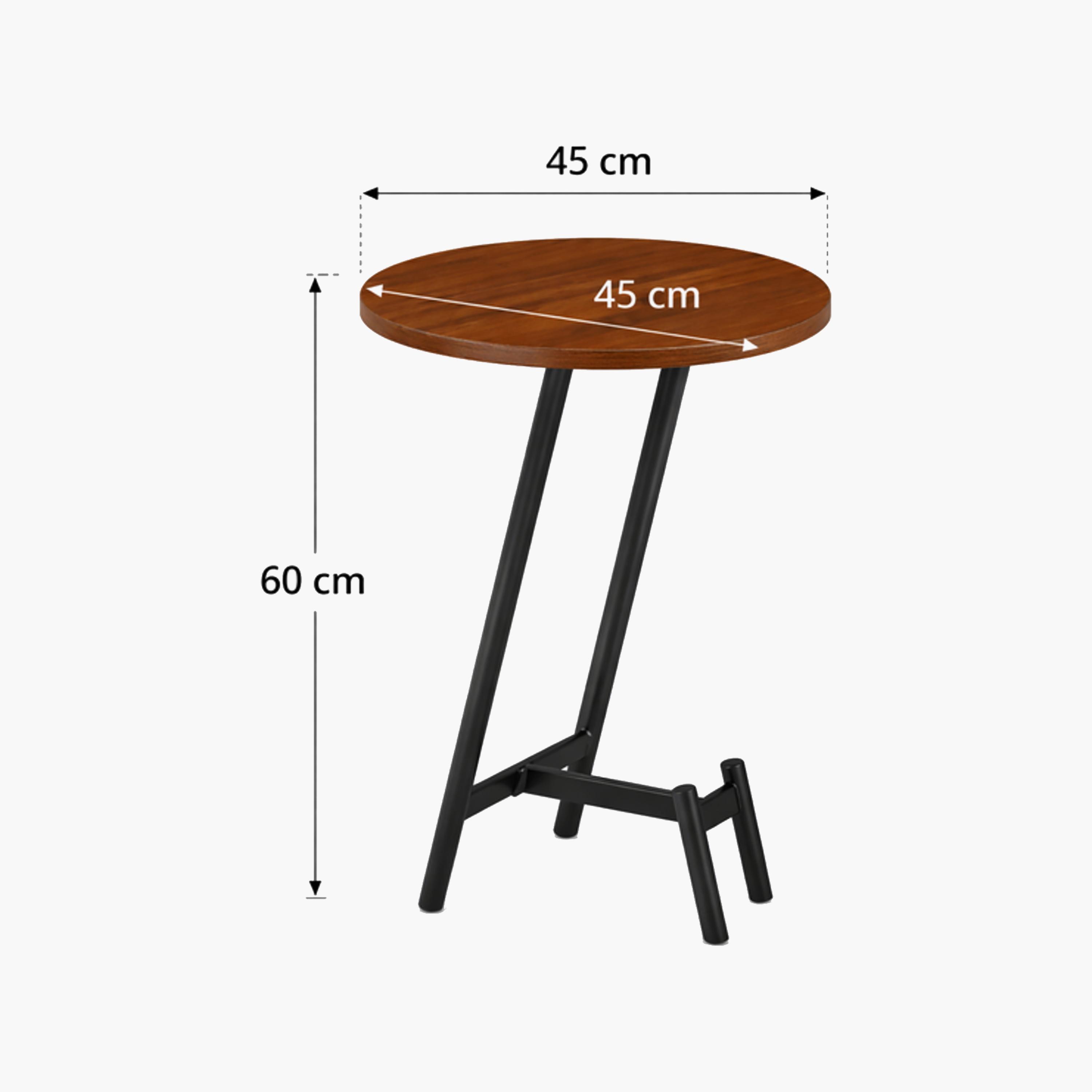 طاولة جانبية خشبية بأربع أرجل من ماريا هومز-furniture-livingroom-sideandendtables-image-6