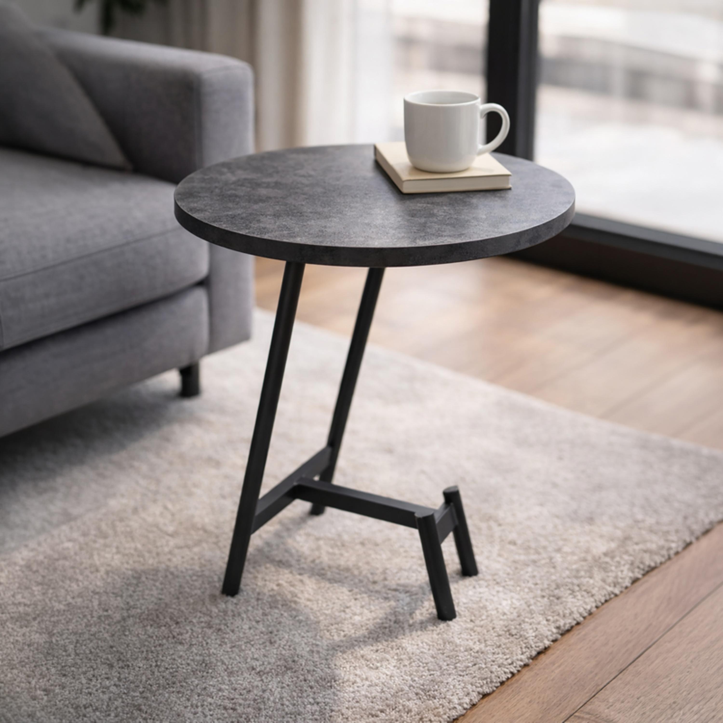 Maria Homes Metal 4-Leg Accent Table-furniture-livingroom-sideandendtables-image-1