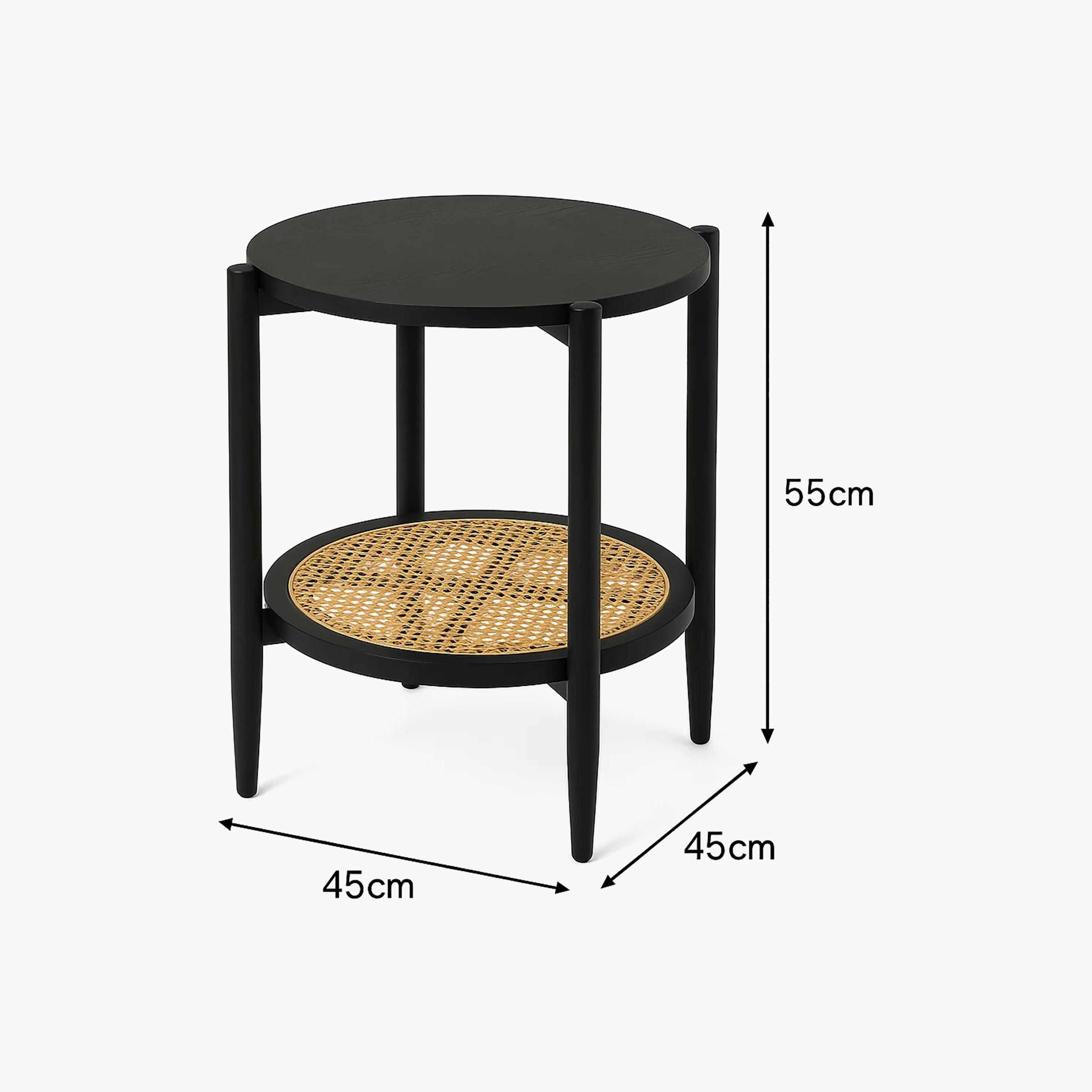 طاولة جانبية روطان بأربع أرجل من ماريا هومز-furniture-livingroom-sideandendtables-image-6