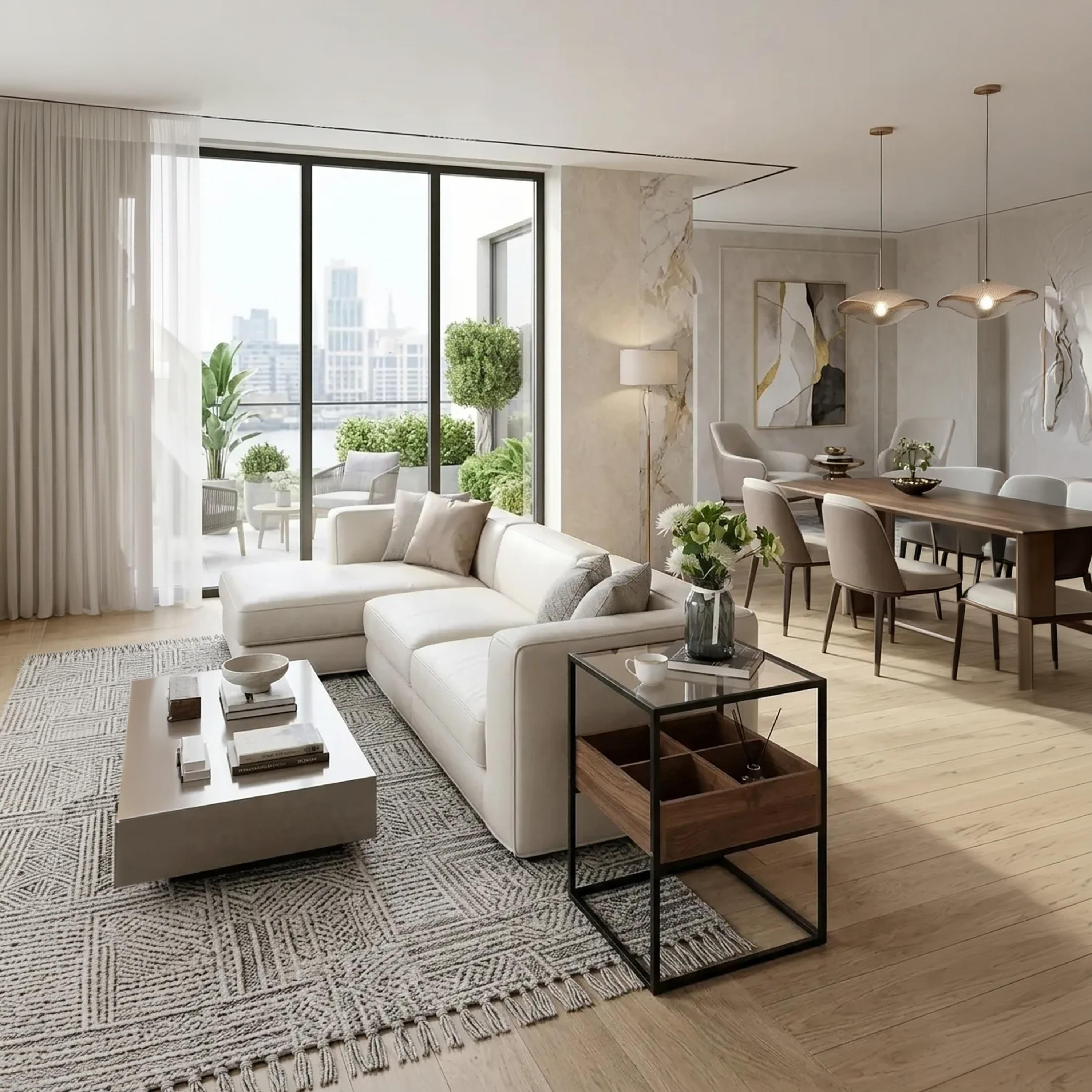 طاولة جانب زجاجية 40×40×55 سم من ماريا هومز-furniture-livingroom-sideandendtables-image-3