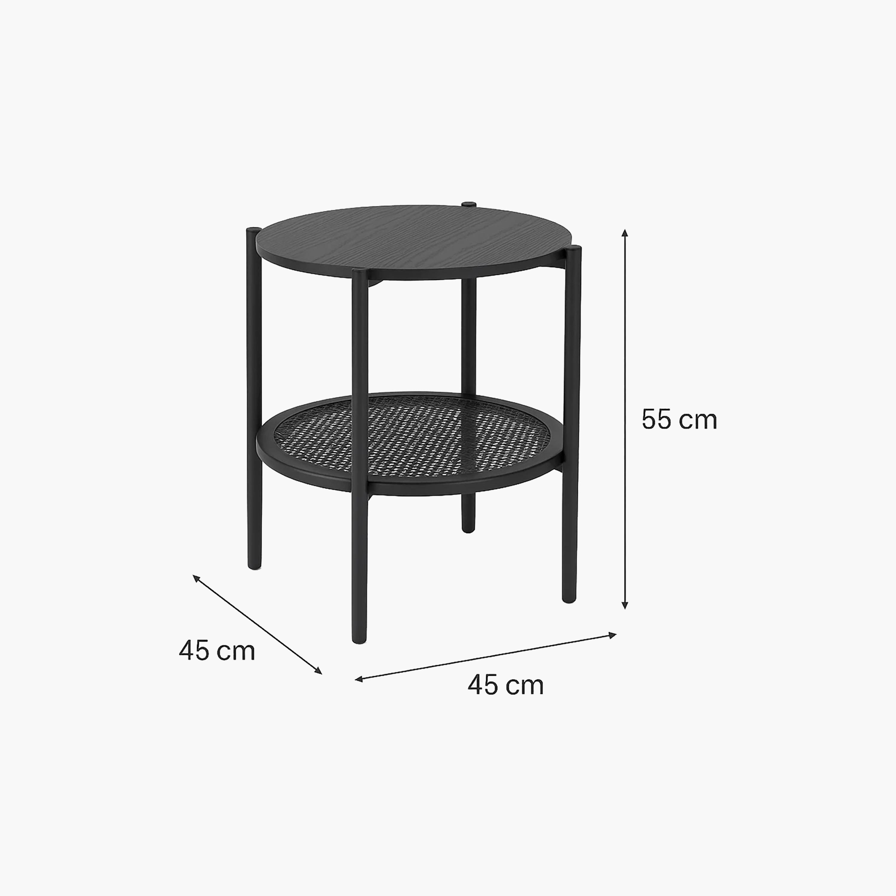طاولة جانبية معدنية بأربع أرجل من ماريا هومز-furniture-livingroom-sideandendtables-image-6