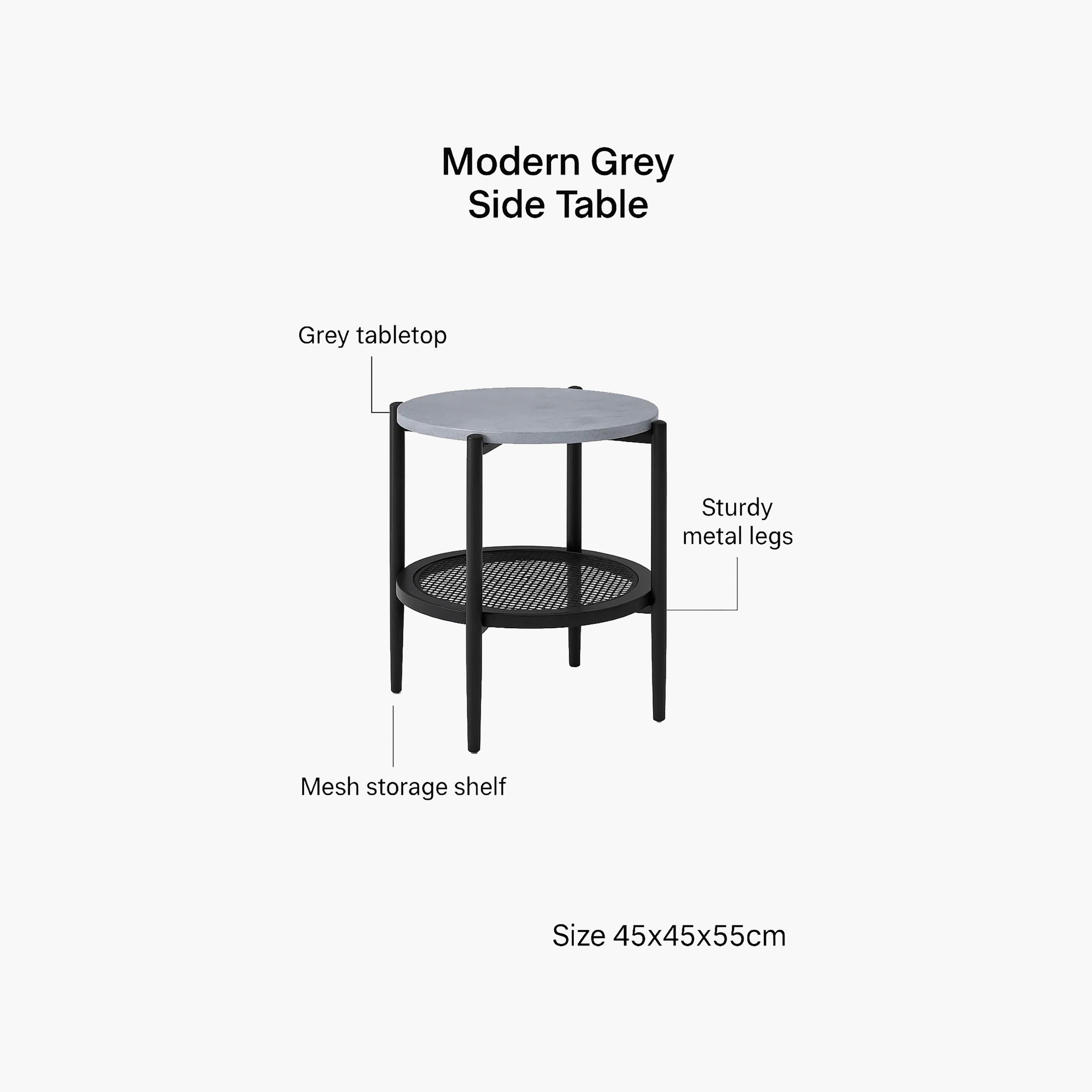 طاولة جانبية معدنية بأربع أرجل من ماريا هومز-furniture-livingroom-sideandendtables-image-5