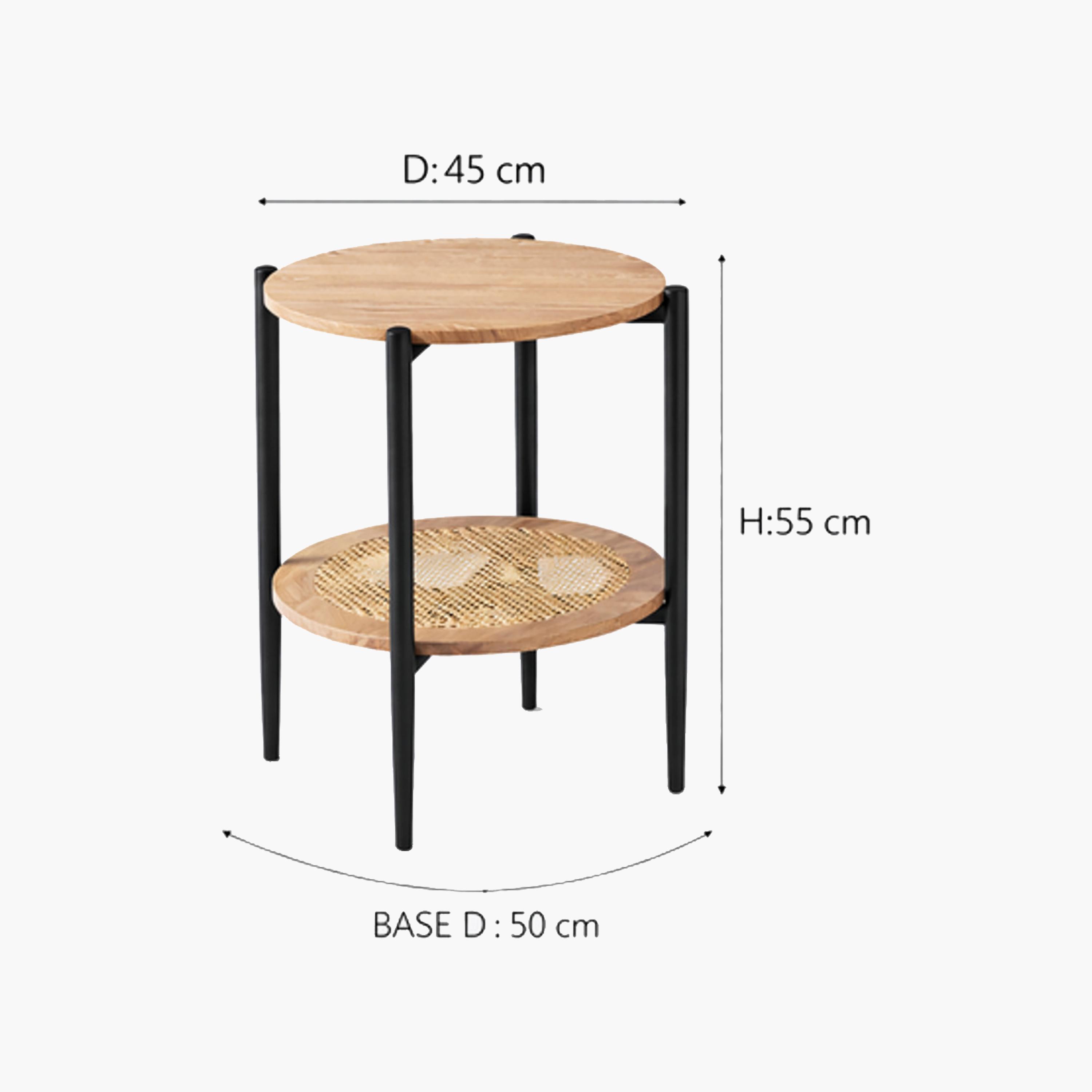 طاولة جانبية روطان بأربع أرجل من ماريا هومز-furniture-livingroom-sideandendtables-image-5