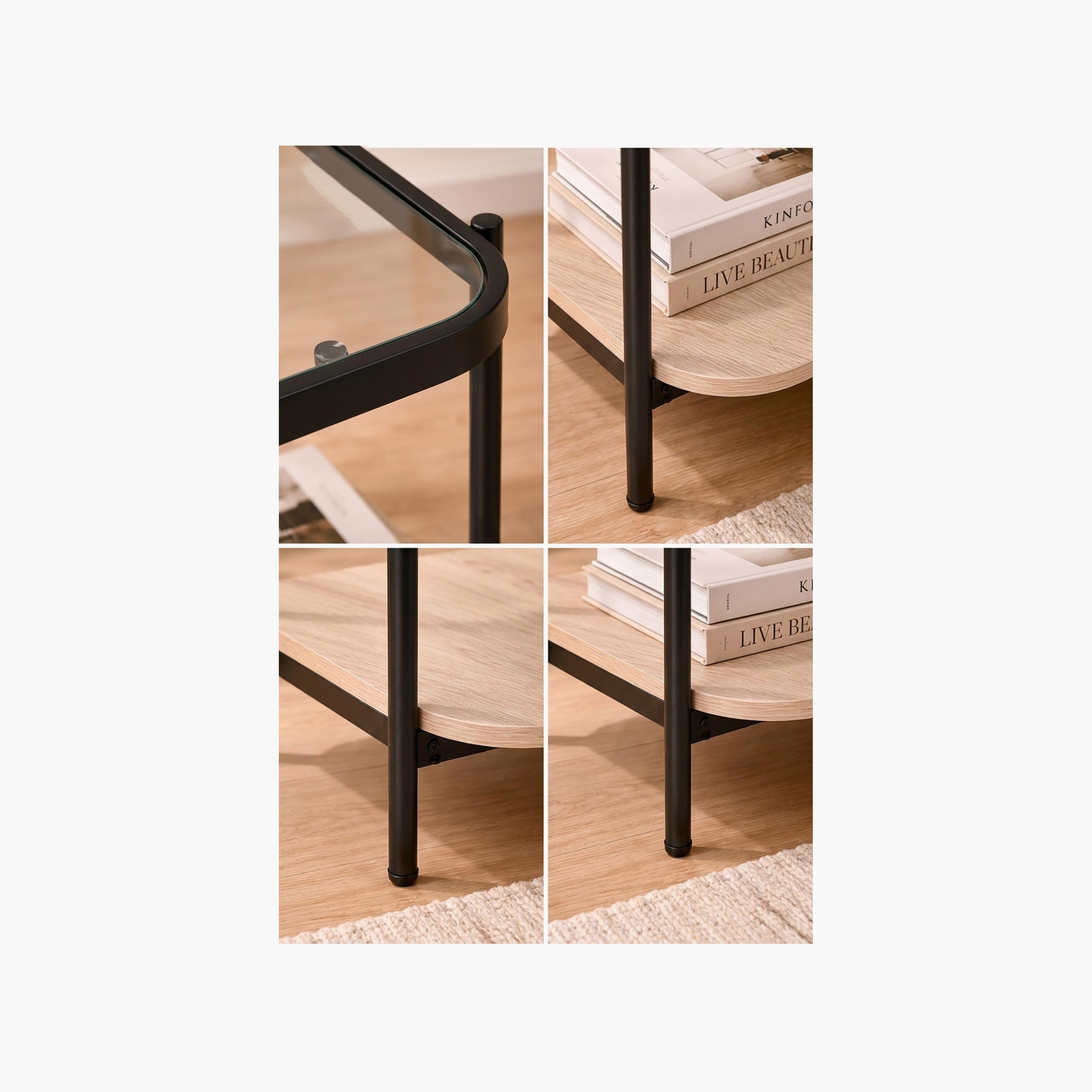 Maria Homes Glass 4-Leg Side Table-furniture-livingroom-sideandendtables-image-3