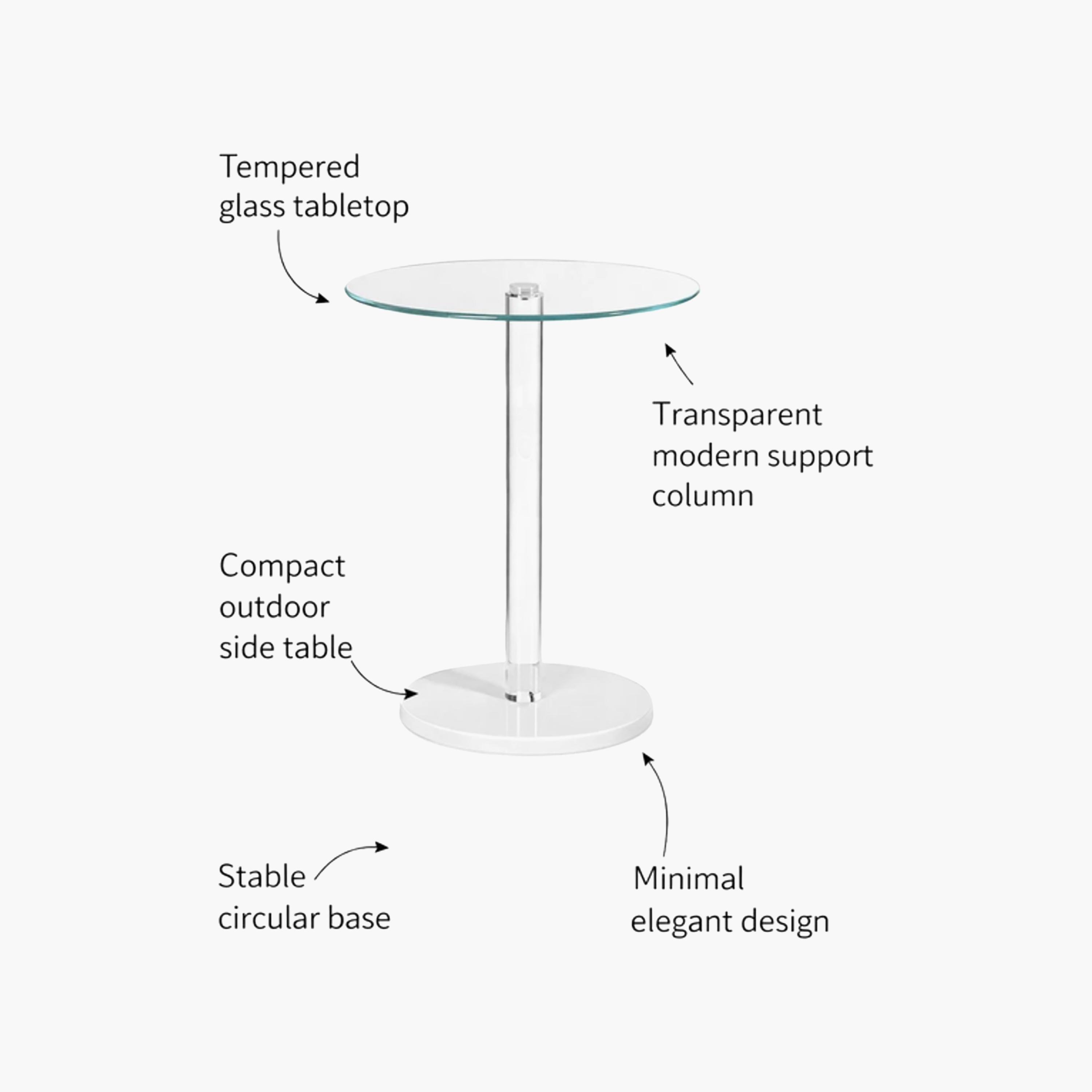 Maria Homes Glass Outdoor Dining Table-furniture-outdoor-accessories-image-3