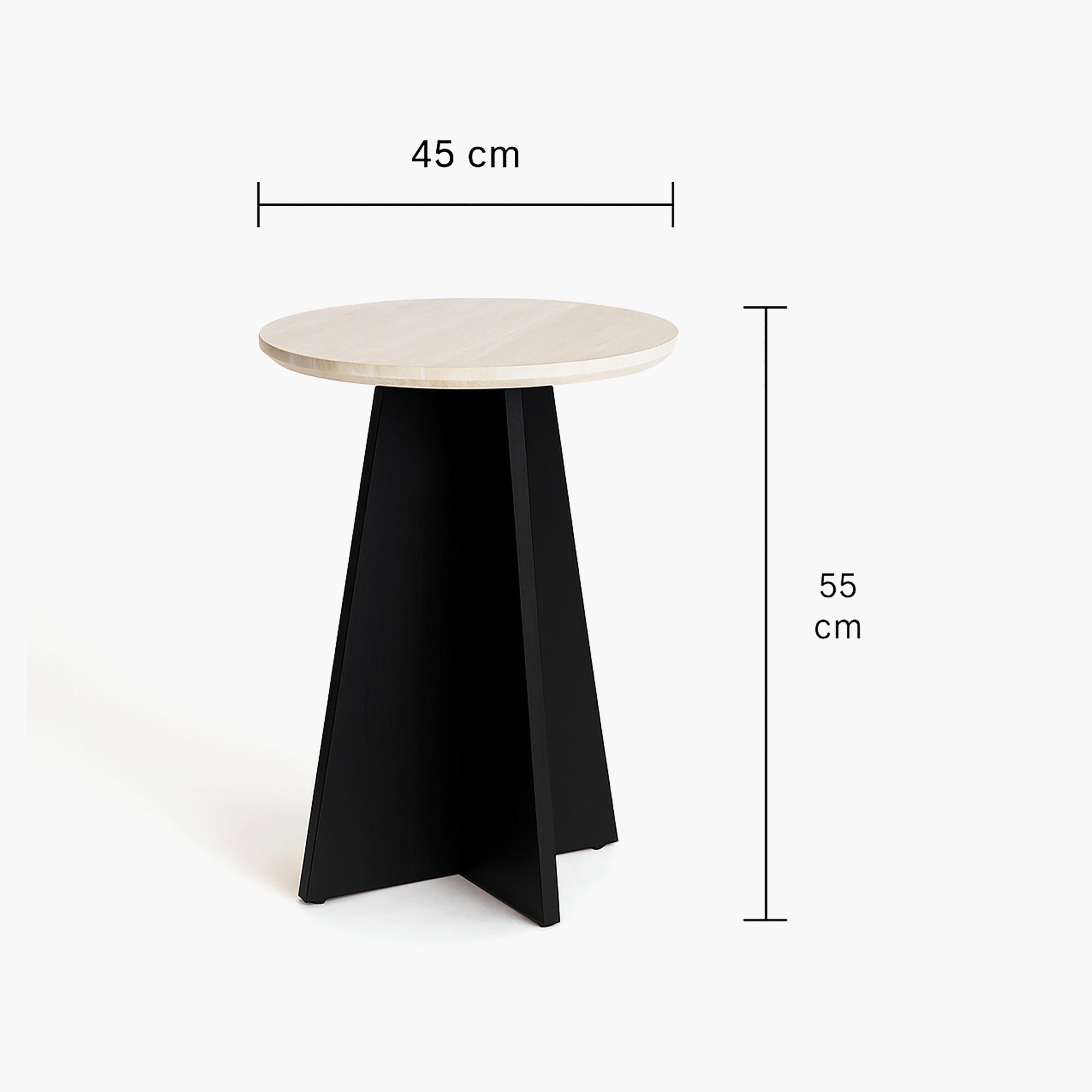 طاولة جانبية رخامية بقاعدة ركيزة من ماريا هومز-furniture-livingroom-sideandendtables-image-6