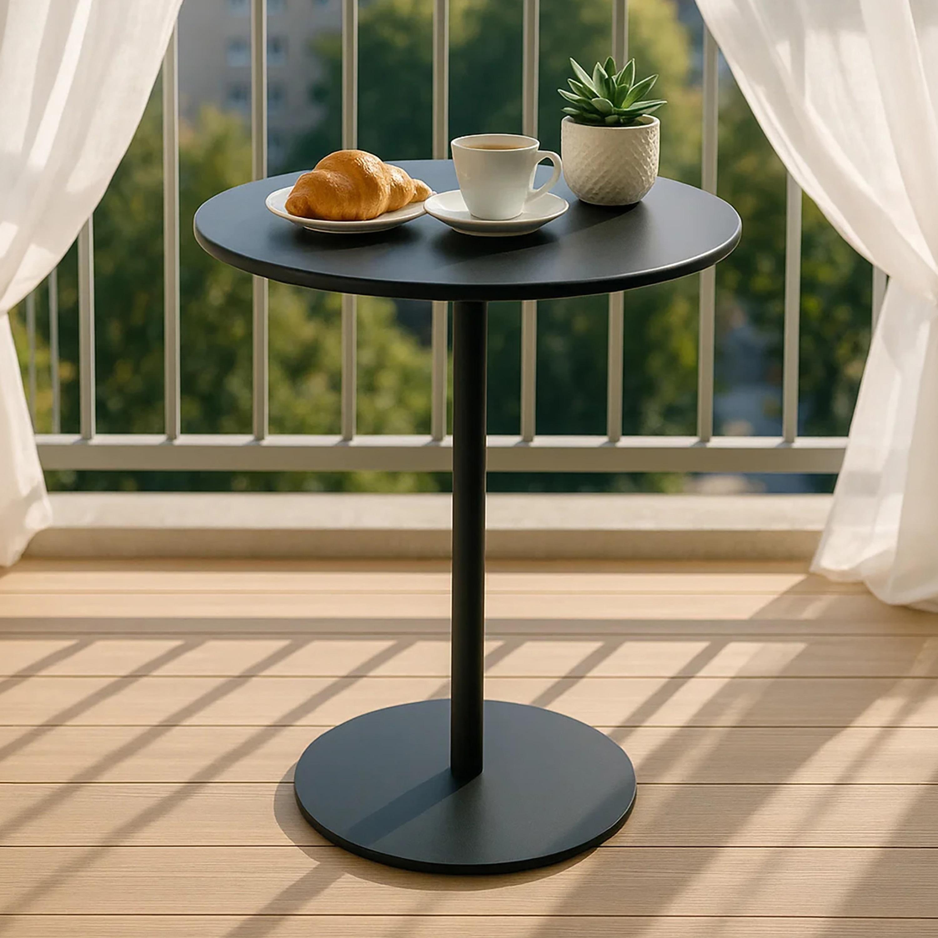 Maria Homes Metal Pedestal Side Table-furniture-livingroom-sideandendtables-image-1