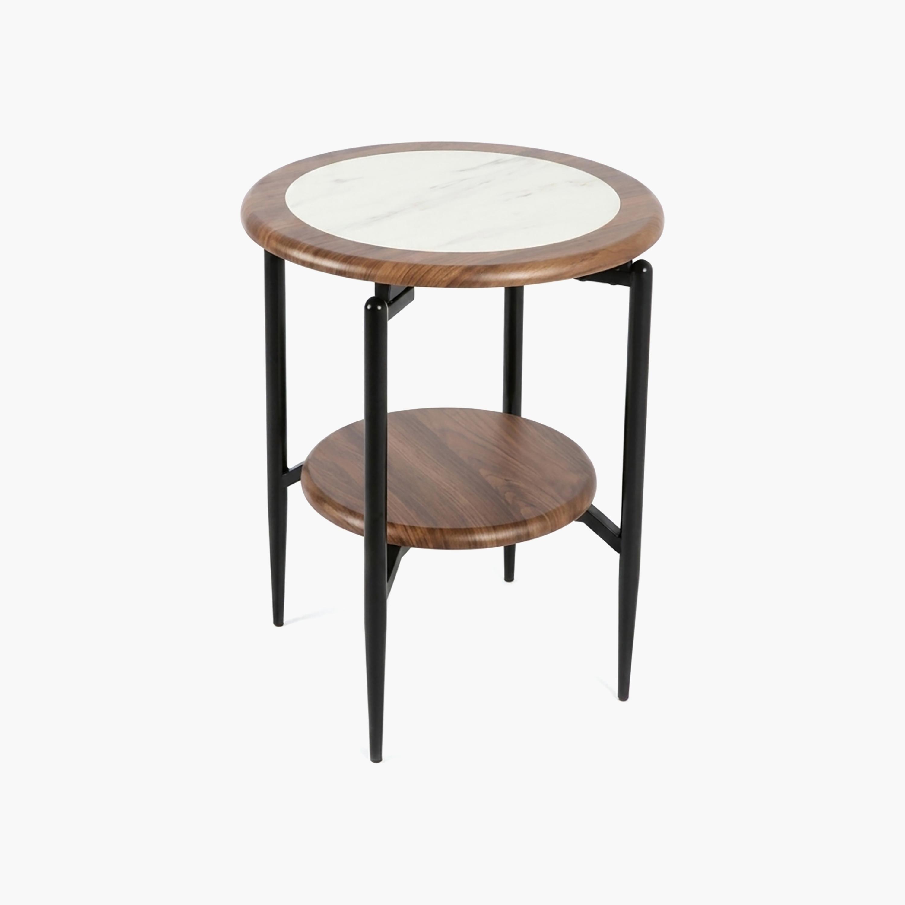 طاولة جانبية بـ 4 أرجل رخام من ماريا هومز-furniture-livingroom-sideandendtables-image-4
