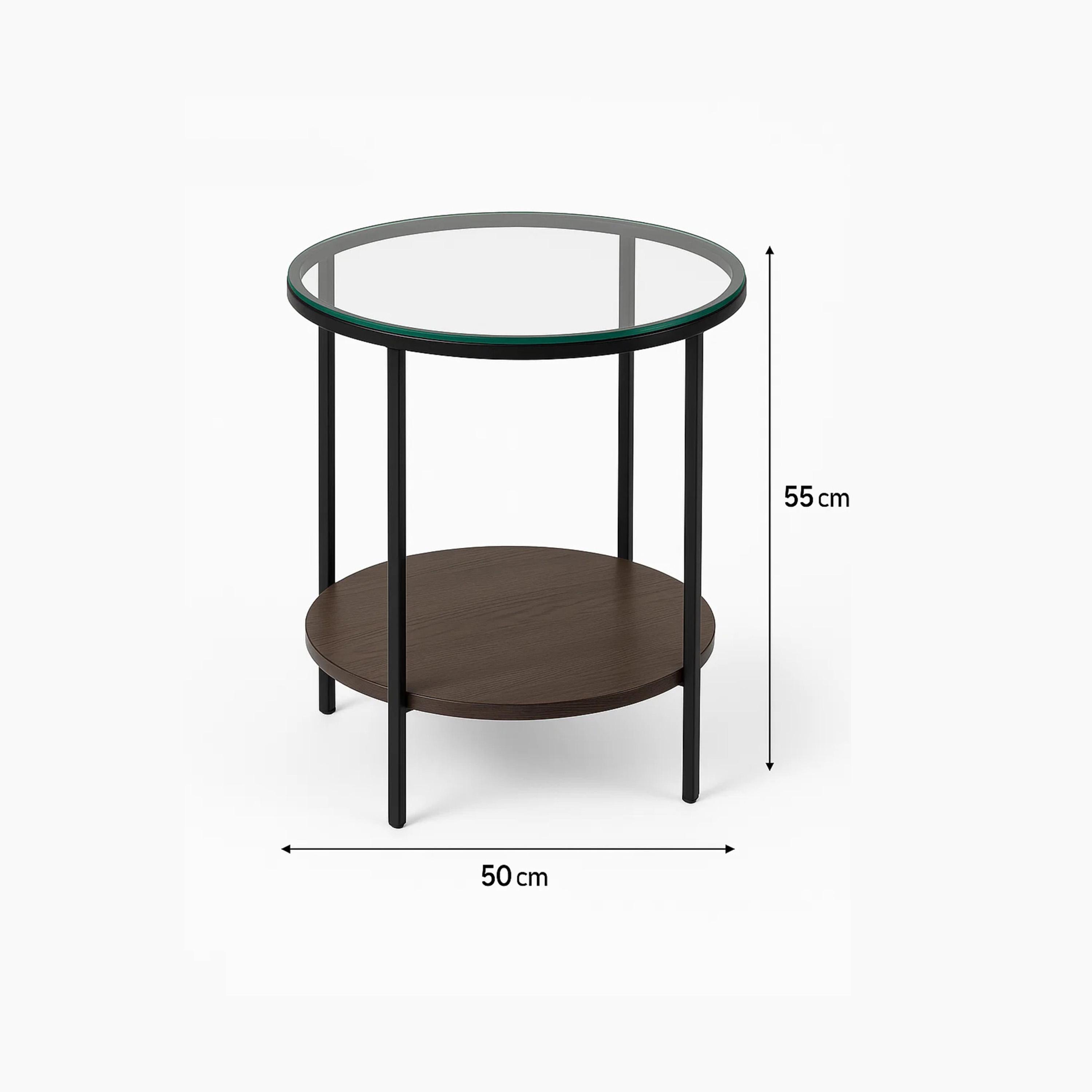 طاولة جانبية زجاجية بأربع أرجل من ماريا هومز-furniture-livingroom-sideandendtables-image-6