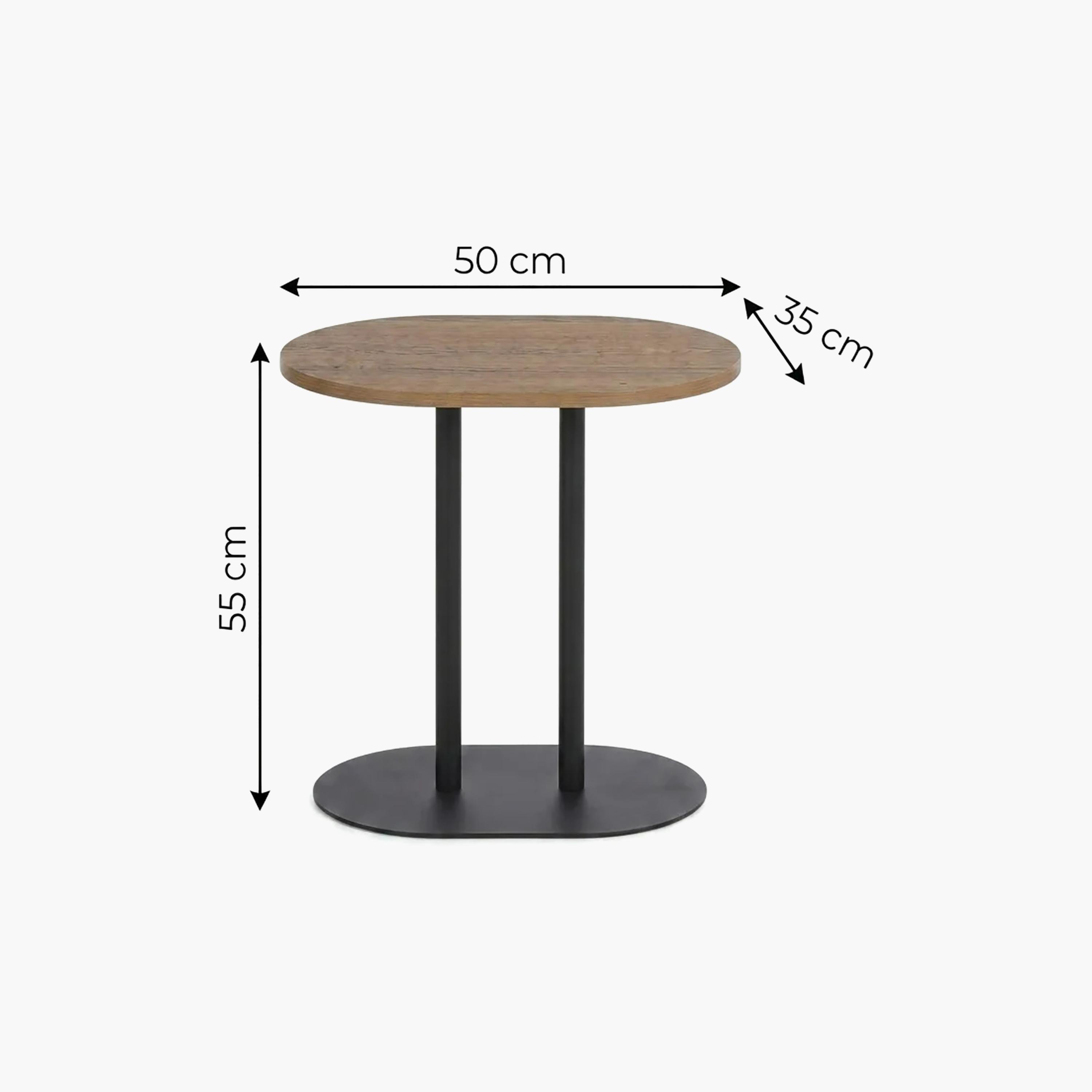 طاولة جانبية خشبية بقاعدة عمودية من ماريا هومز-furniture-livingroom-sideandendtables-image-5