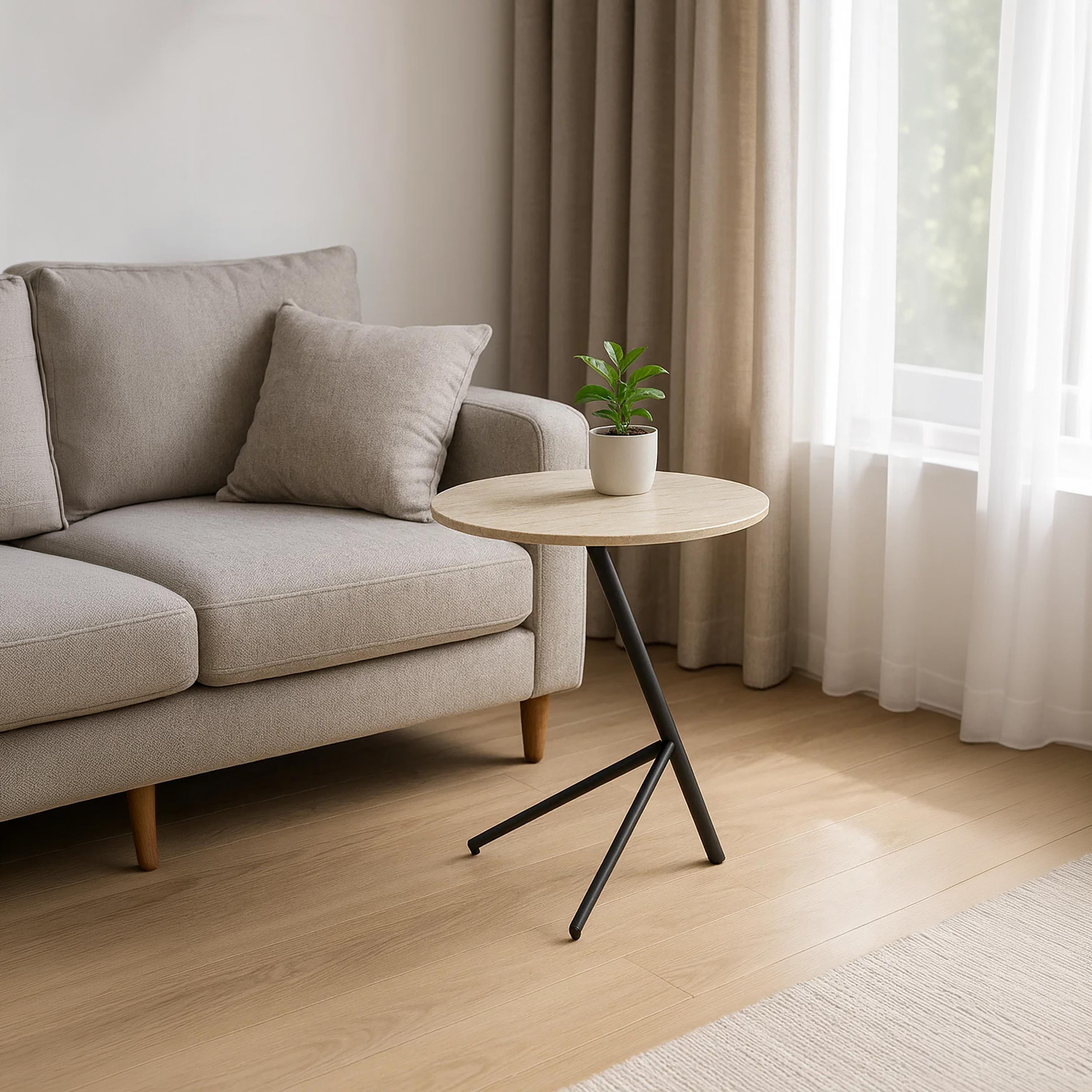 Maria Homes Marble Legs Accent Table-furniture-livingroom-sideandendtables-image-2