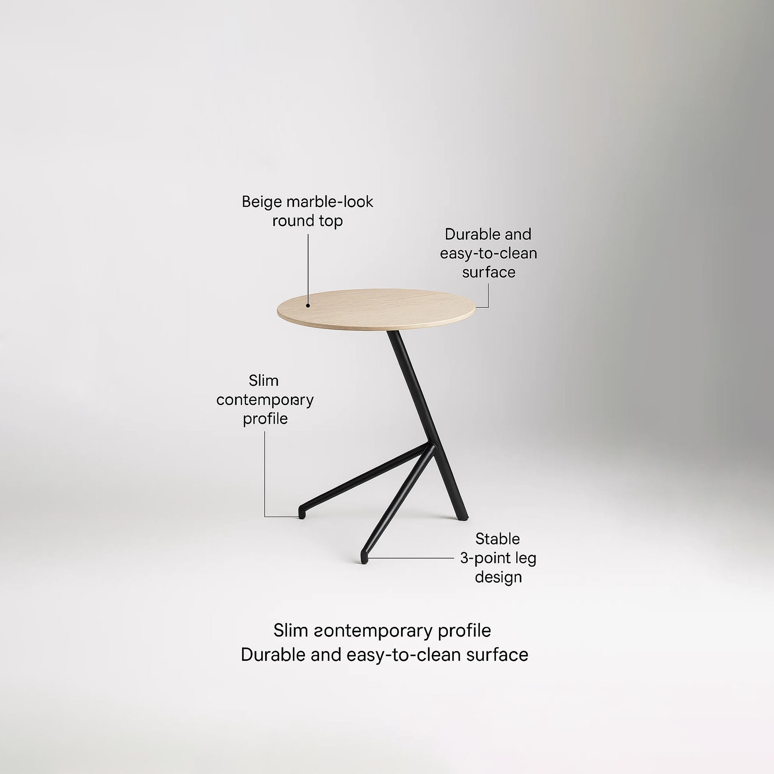 Maria Homes Marble Legs Accent Table-furniture-livingroom-sideandendtables-image-4