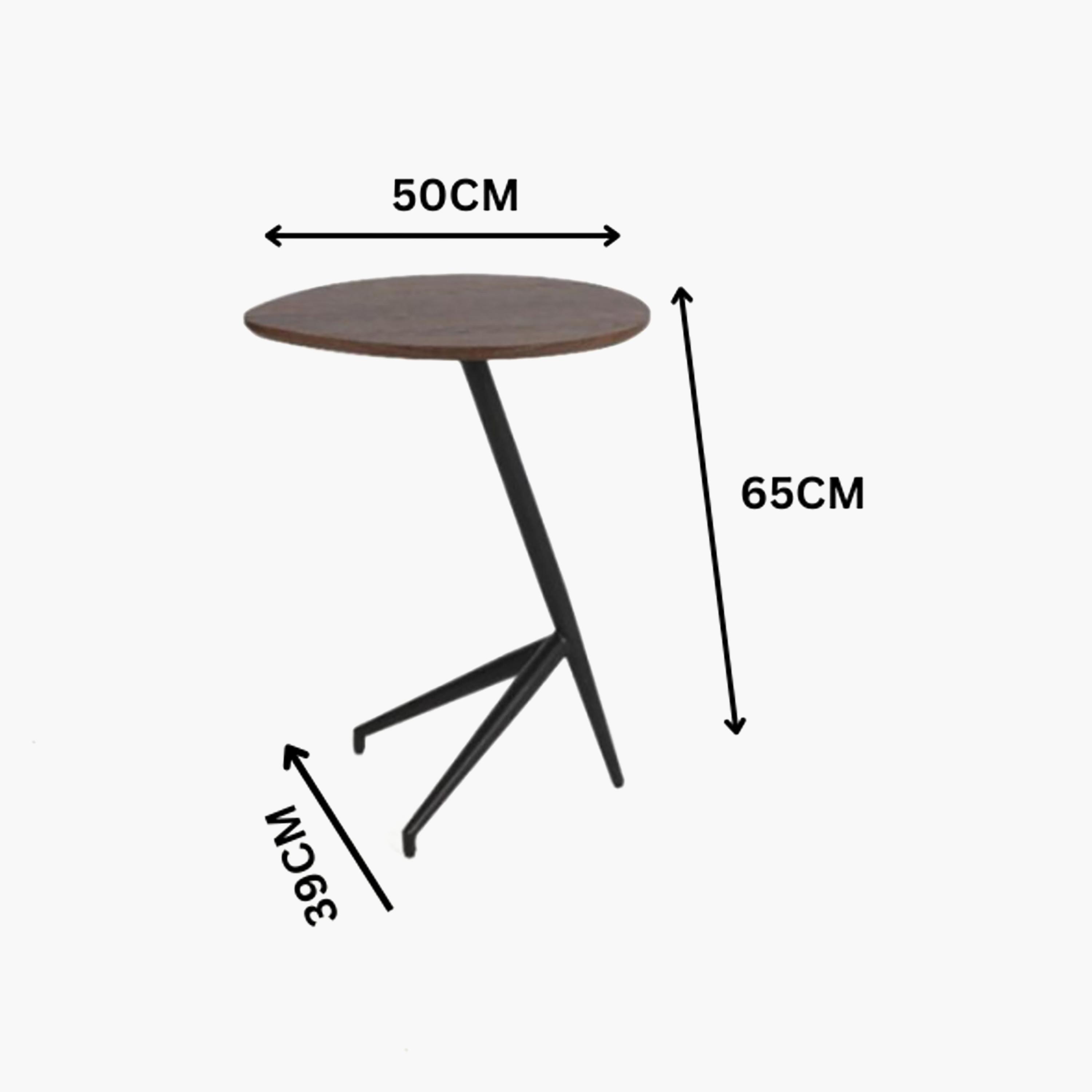 طاولة خشبية جانبية من ماريا هومز بأبعاد 50×39×65 سم-furniture-livingroom-sideandendtables-image-2