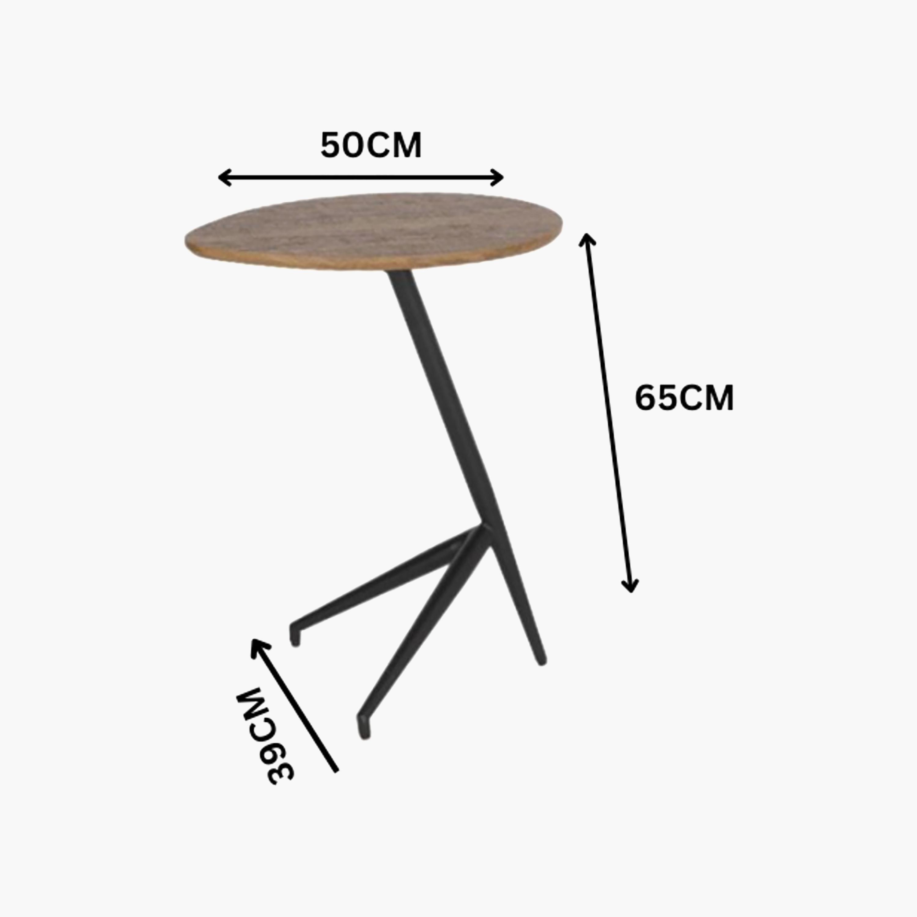 طاولة خشبية جانبية من ماريا هومز بأبعاد 50×39×65 سم-furniture-livingroom-sideandendtables-image-2