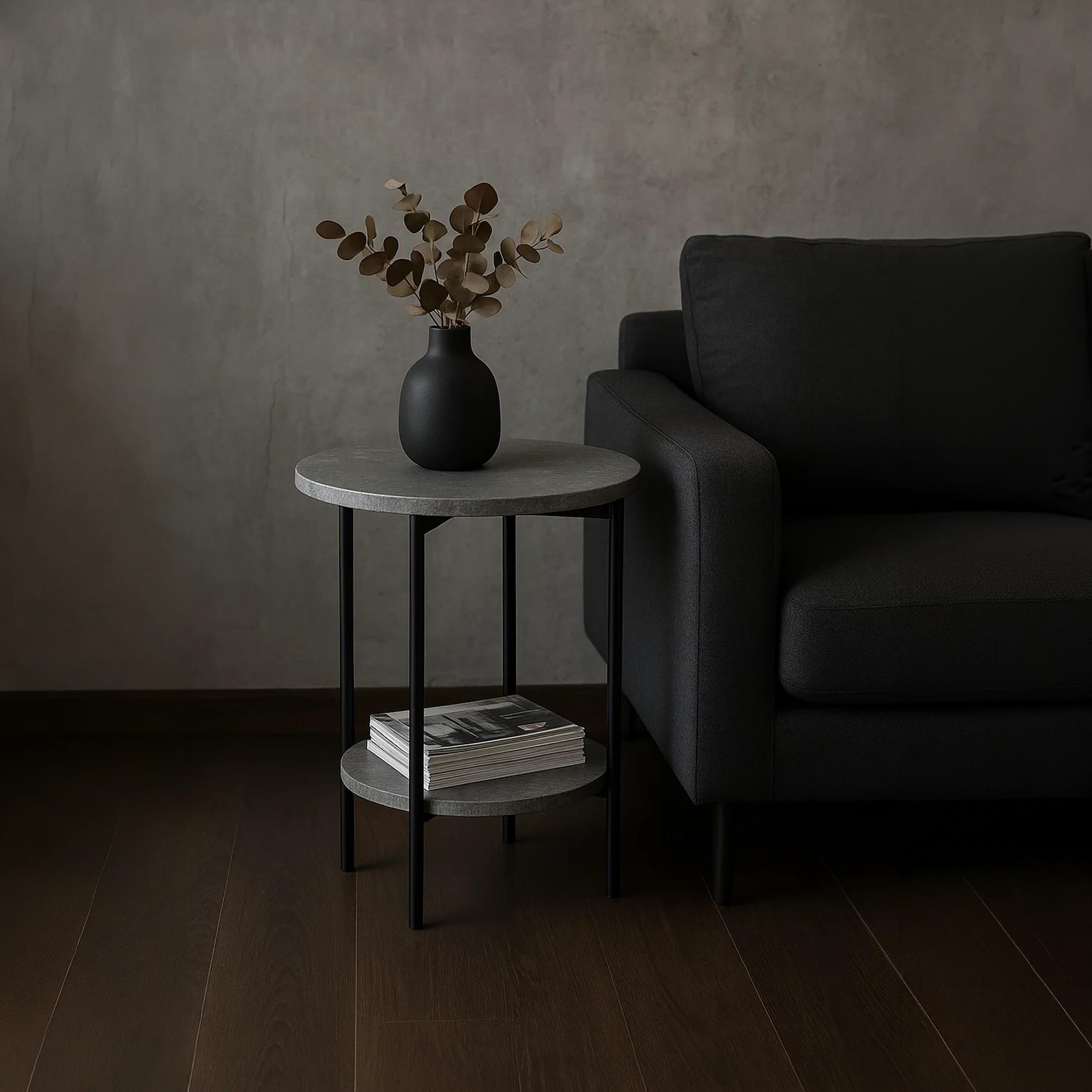 طاولة جانبية معدنية بأربع أرجل من ماريا هومز-furniture-livingroom-sideandendtables-image-3