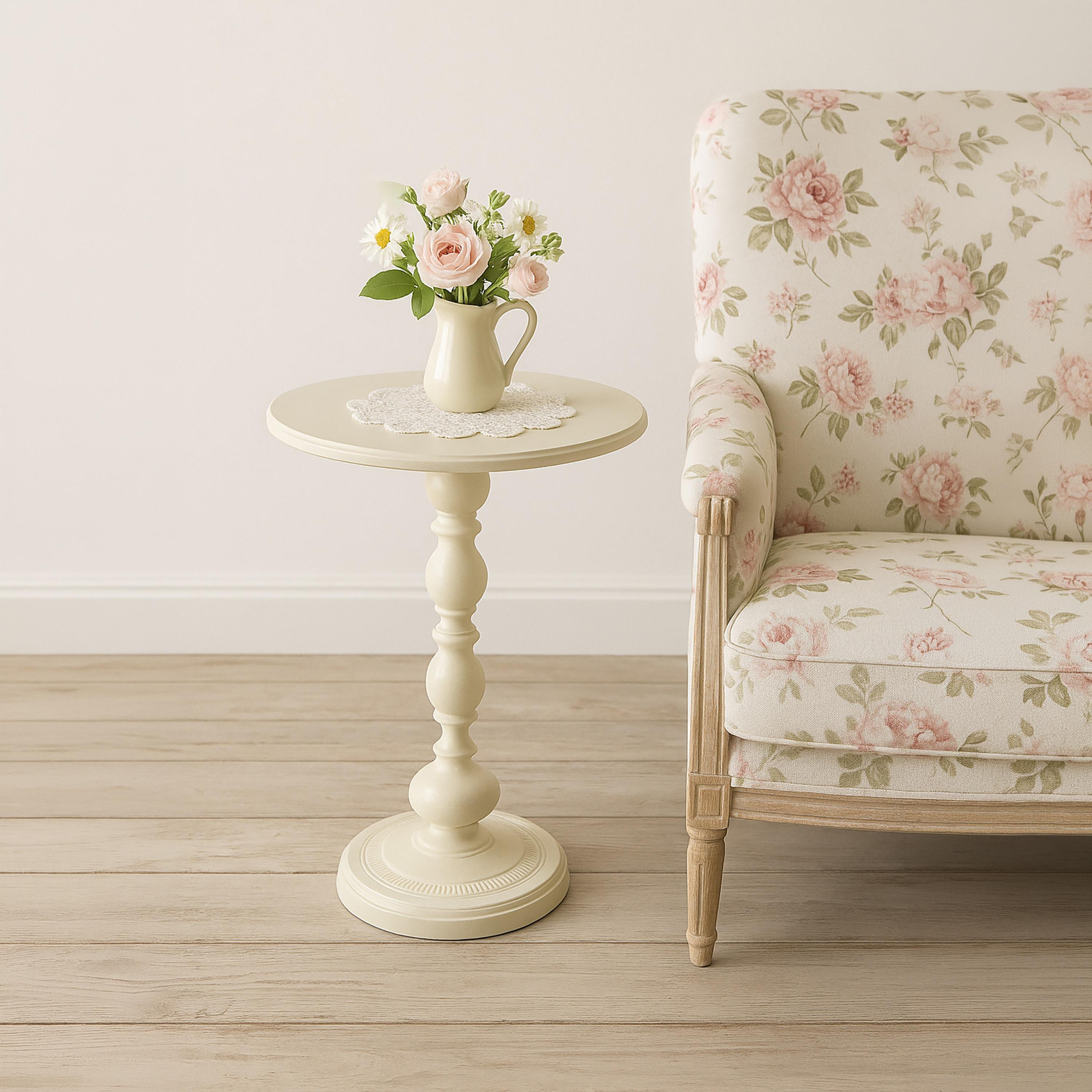 طاولة جانبية خشبية بقاعدة عمودية من ماريا هومز-furniture-livingroom-sideandendtables-image-3