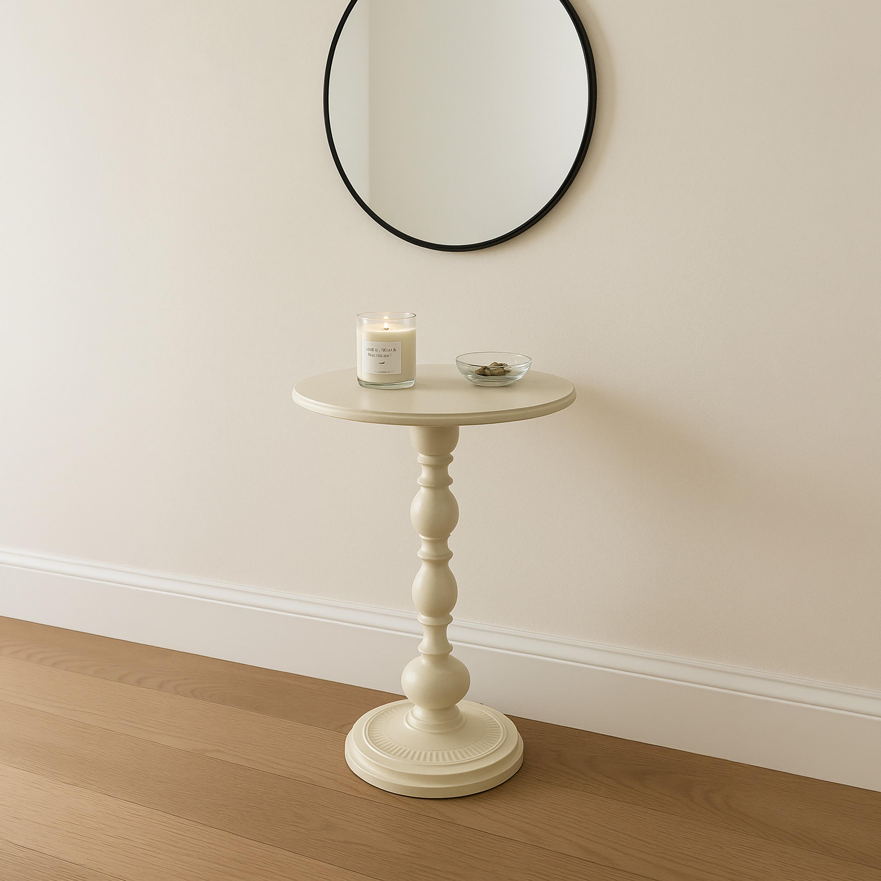 طاولة جانبية خشبية بقاعدة عمودية من ماريا هومز-furniture-livingroom-sideandendtables-image-4