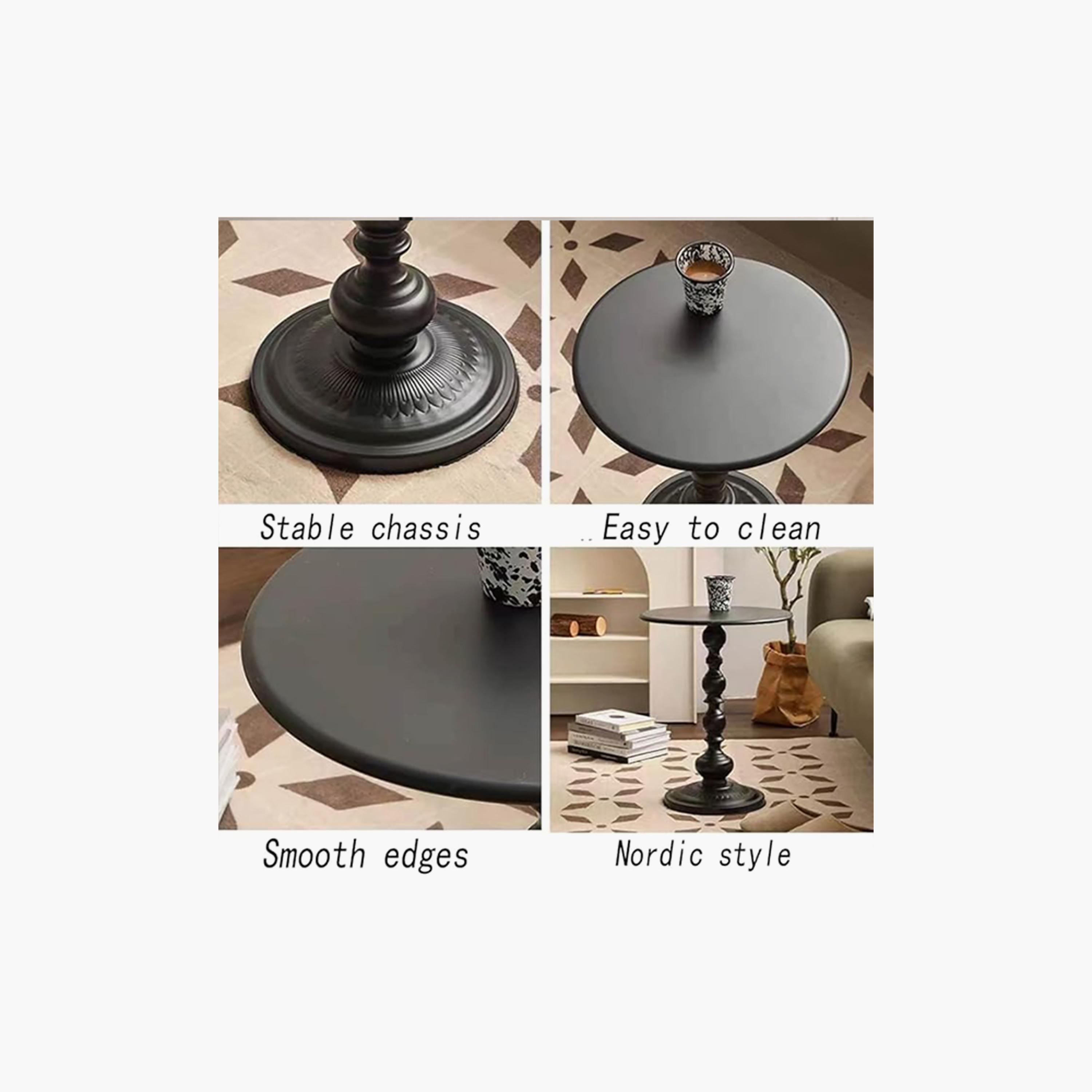 Maria Homes Metal Pedestal Accent Table-furniture-livingroom-sideandendtables-image-5