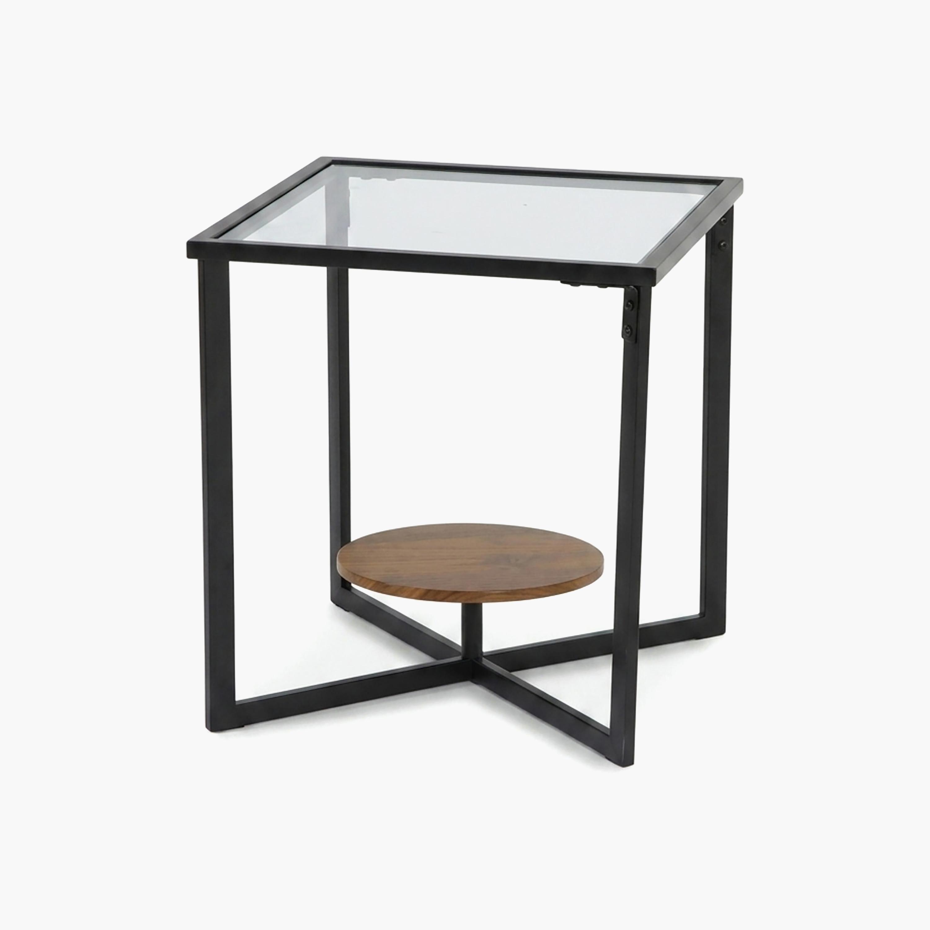 طاولة جانبية زجاجية بقاعدة عمودية من ماريا هومز-furniture-livingroom-sideandendtables-image-5