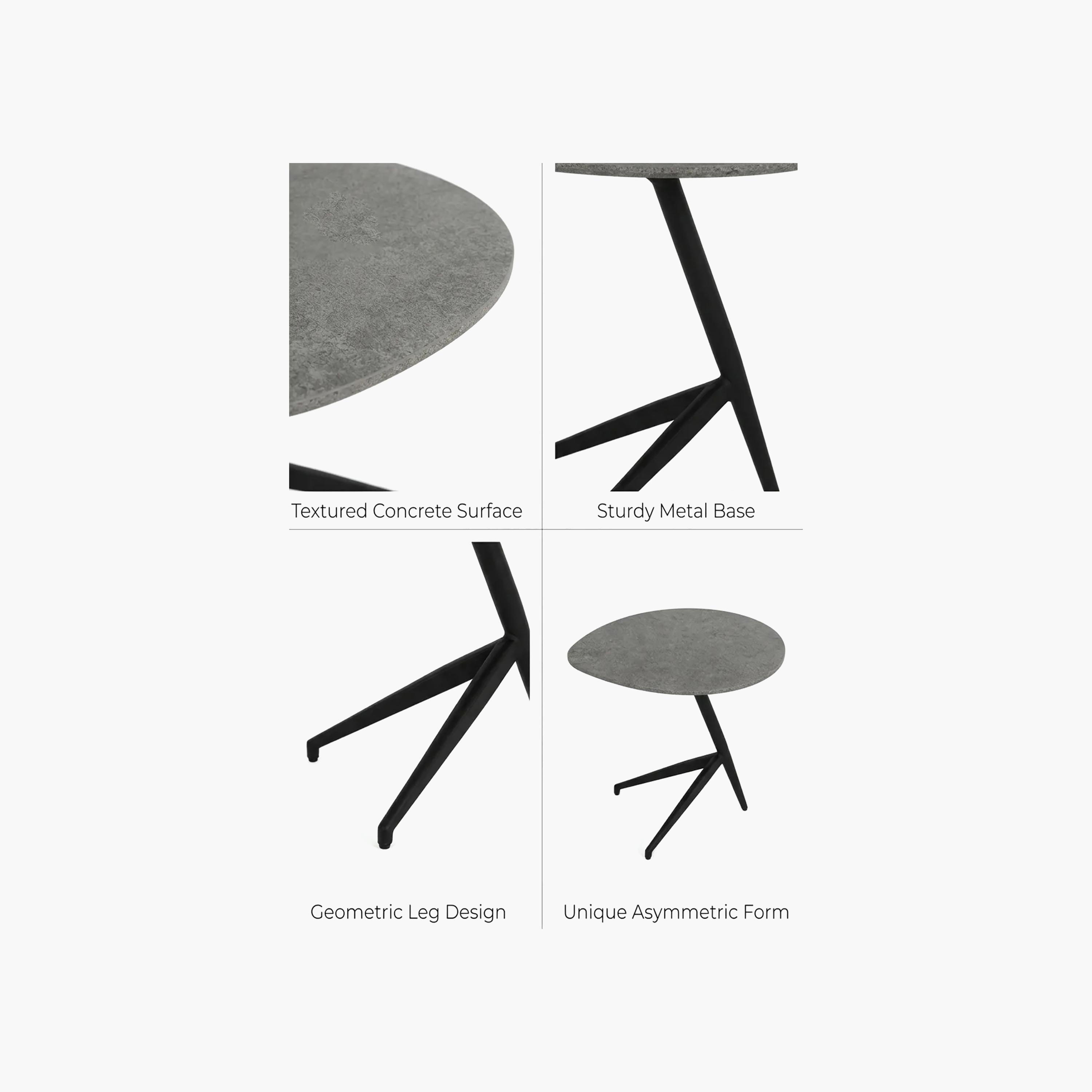 Maria Homes Wooden Legs Accent Table-furniture-livingroom-sideandendtables-image-4
