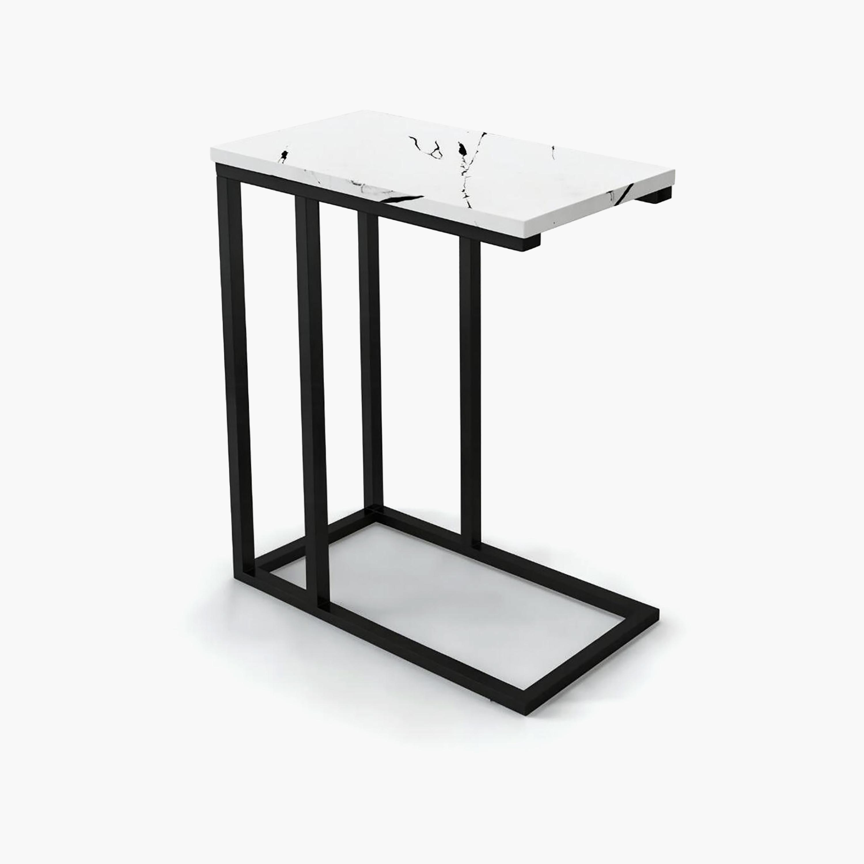 طاولة جانبية بقاعدة رخامية من ماريا هومز-furniture-livingroom-sideandendtables-image-3