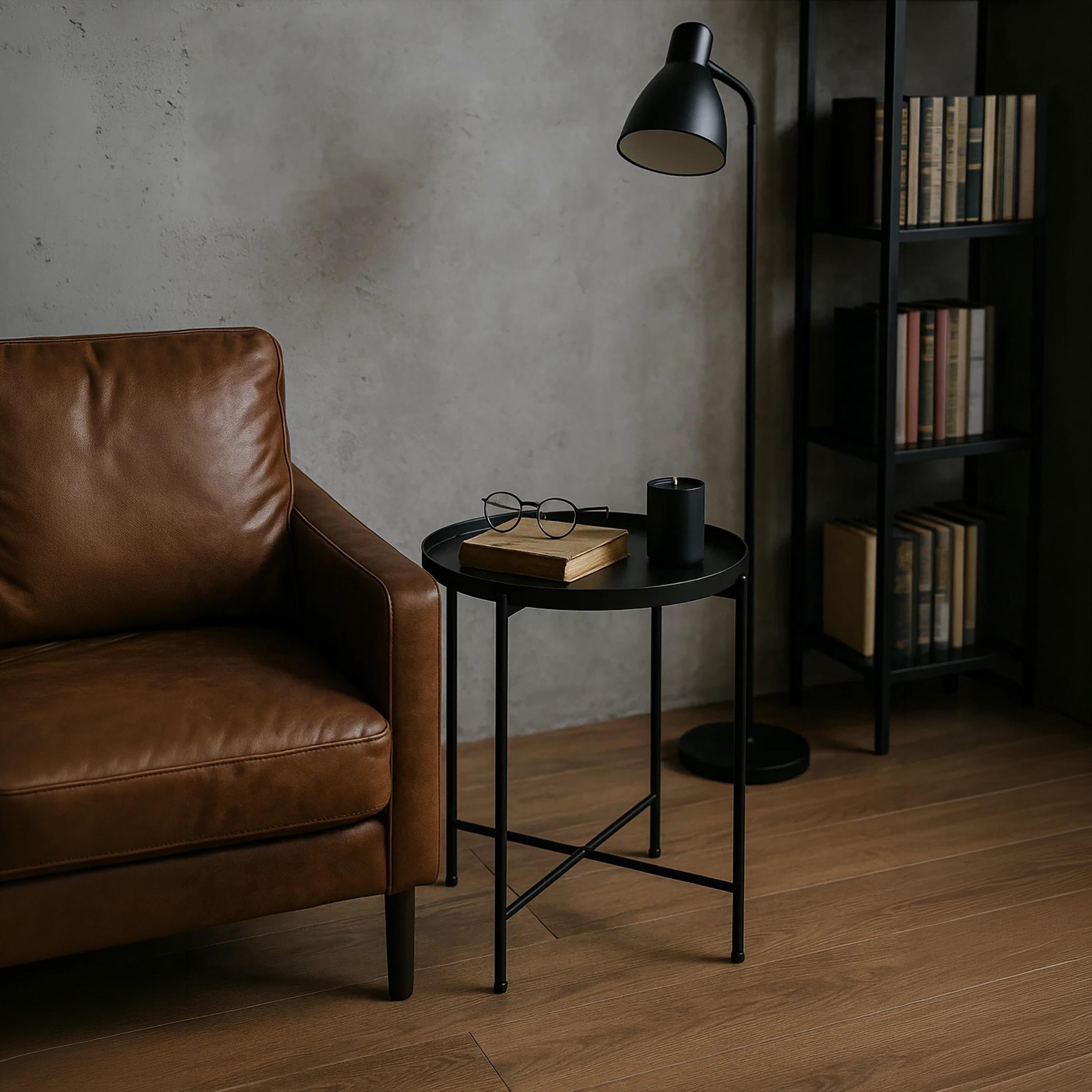 طاولة جانبية بأرجل معدنية من ماريا هومز-furniture-livingroom-sideandendtables-image-3