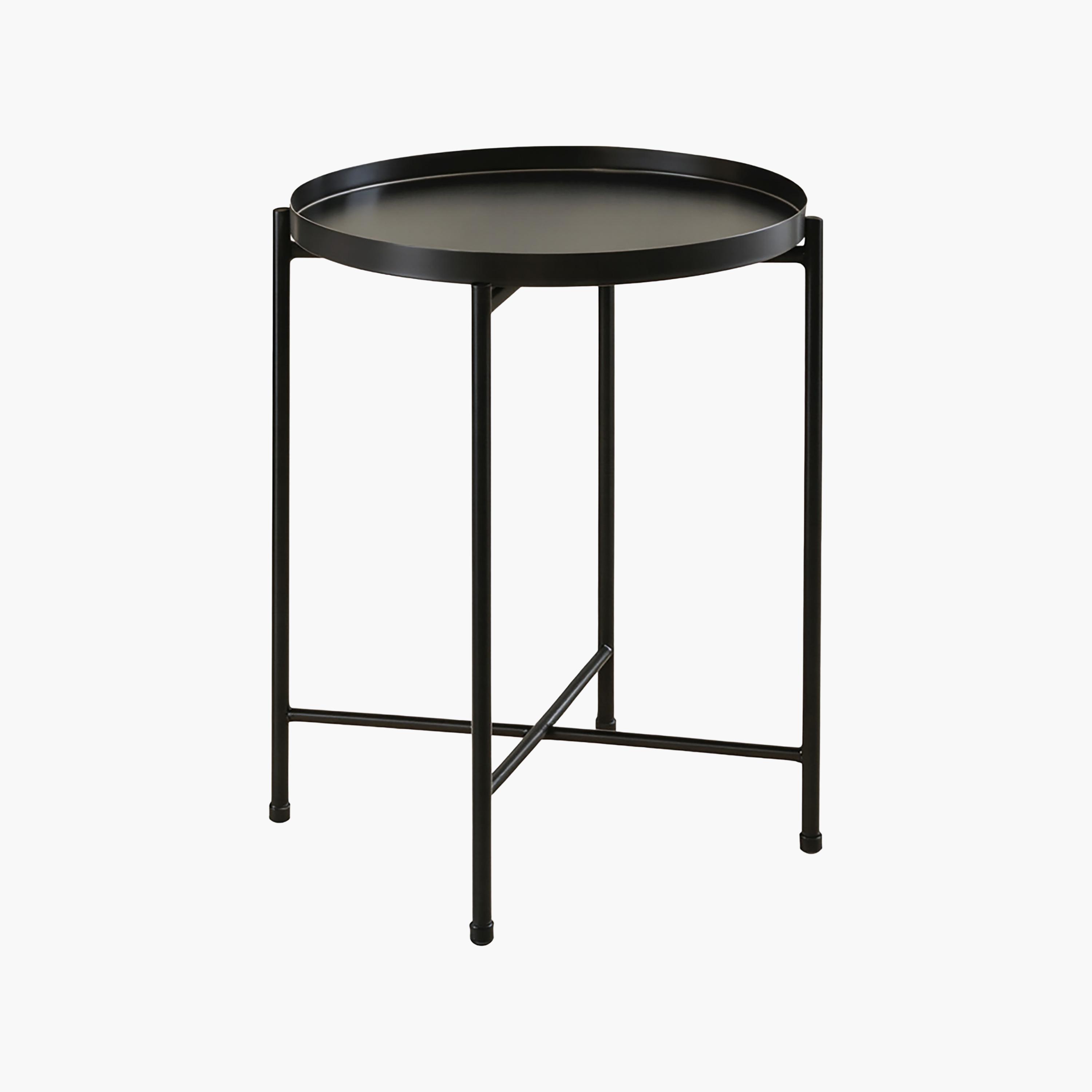 طاولة جانبية بأرجل معدنية من ماريا هومز-furniture-livingroom-sideandendtables-image-5