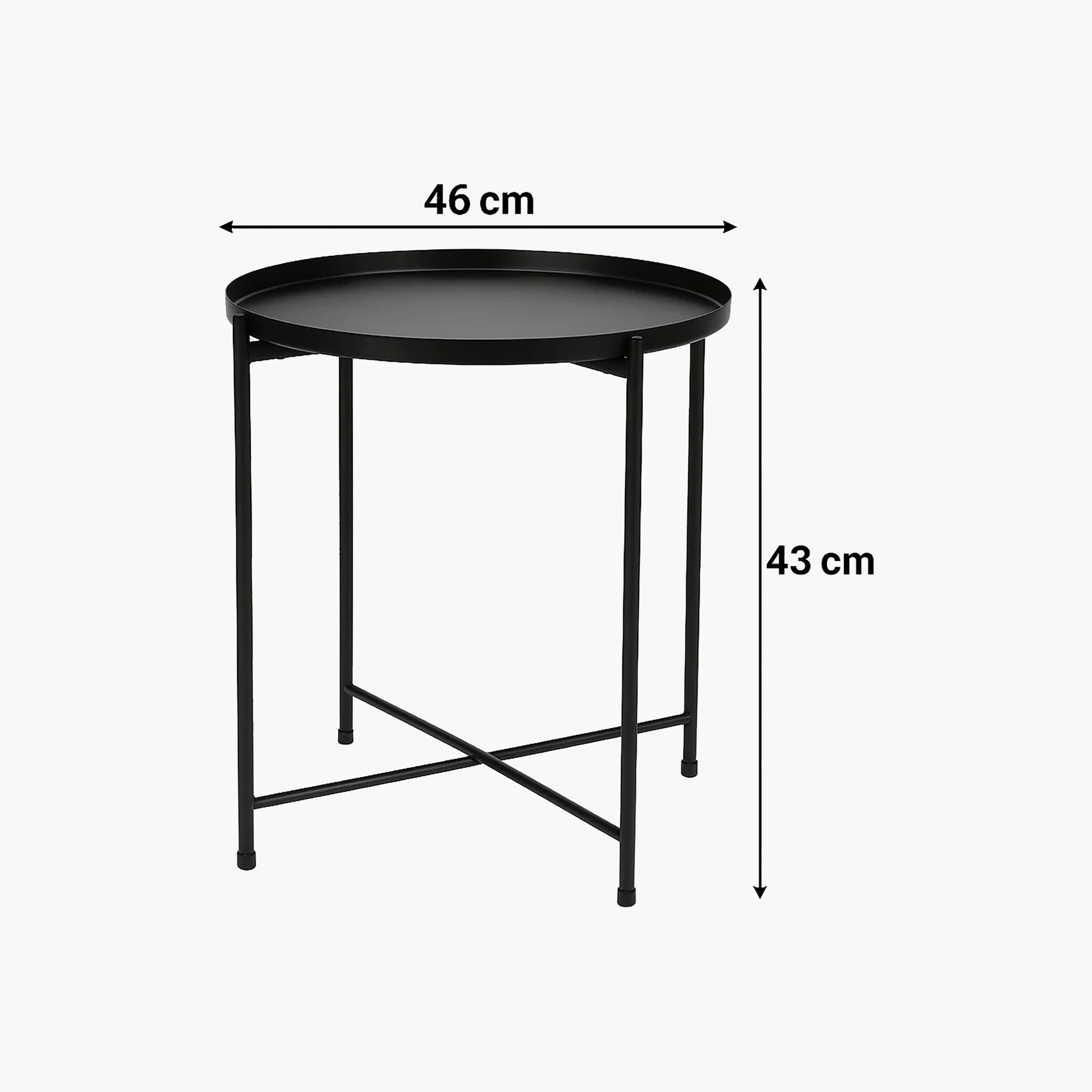 طاولة جانبية بأرجل معدنية من ماريا هومز-furniture-livingroom-sideandendtables-image-6