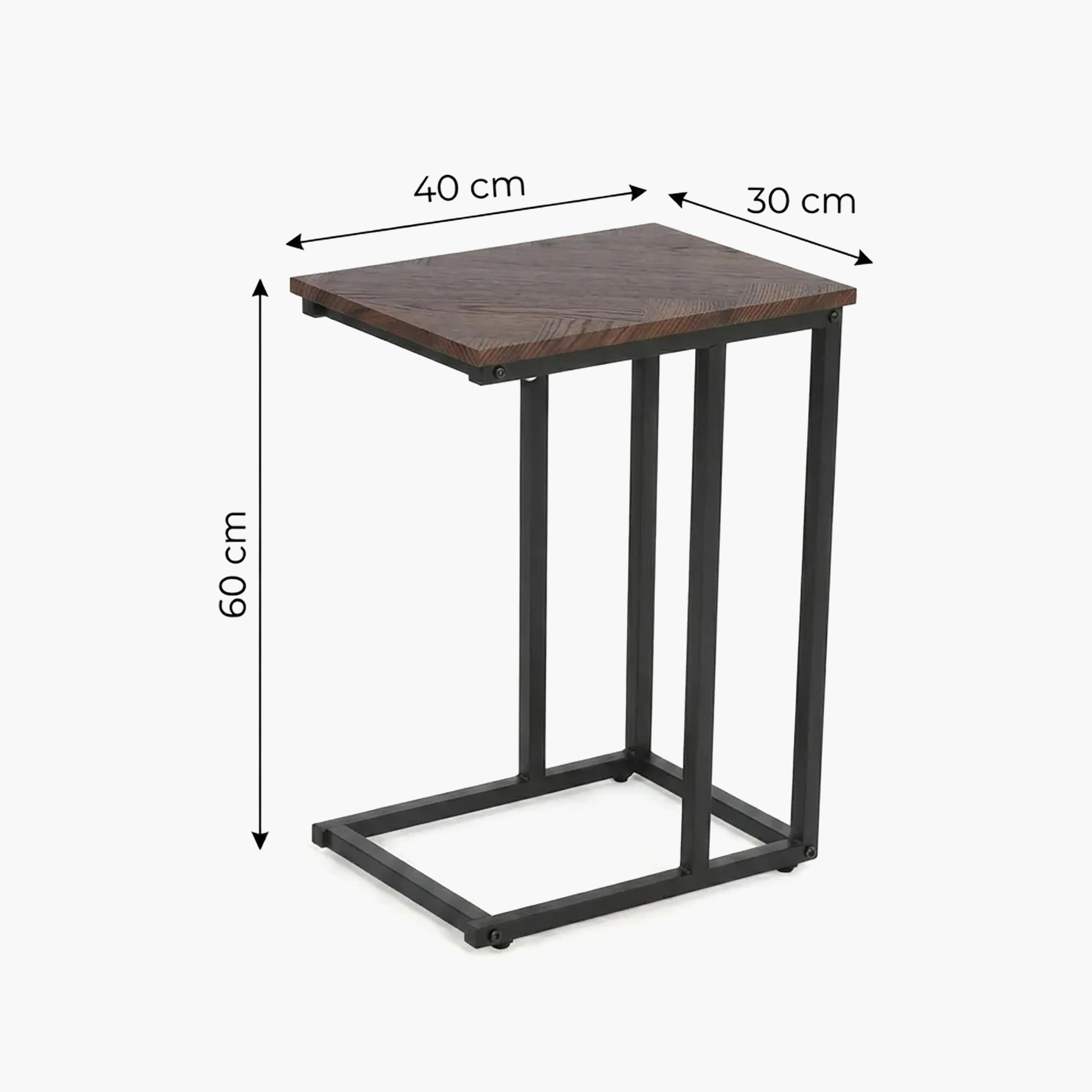 طاولة جانبية بأرجل خشبية من ماريا هومز-furniture-livingroom-sideandendtables-image-6