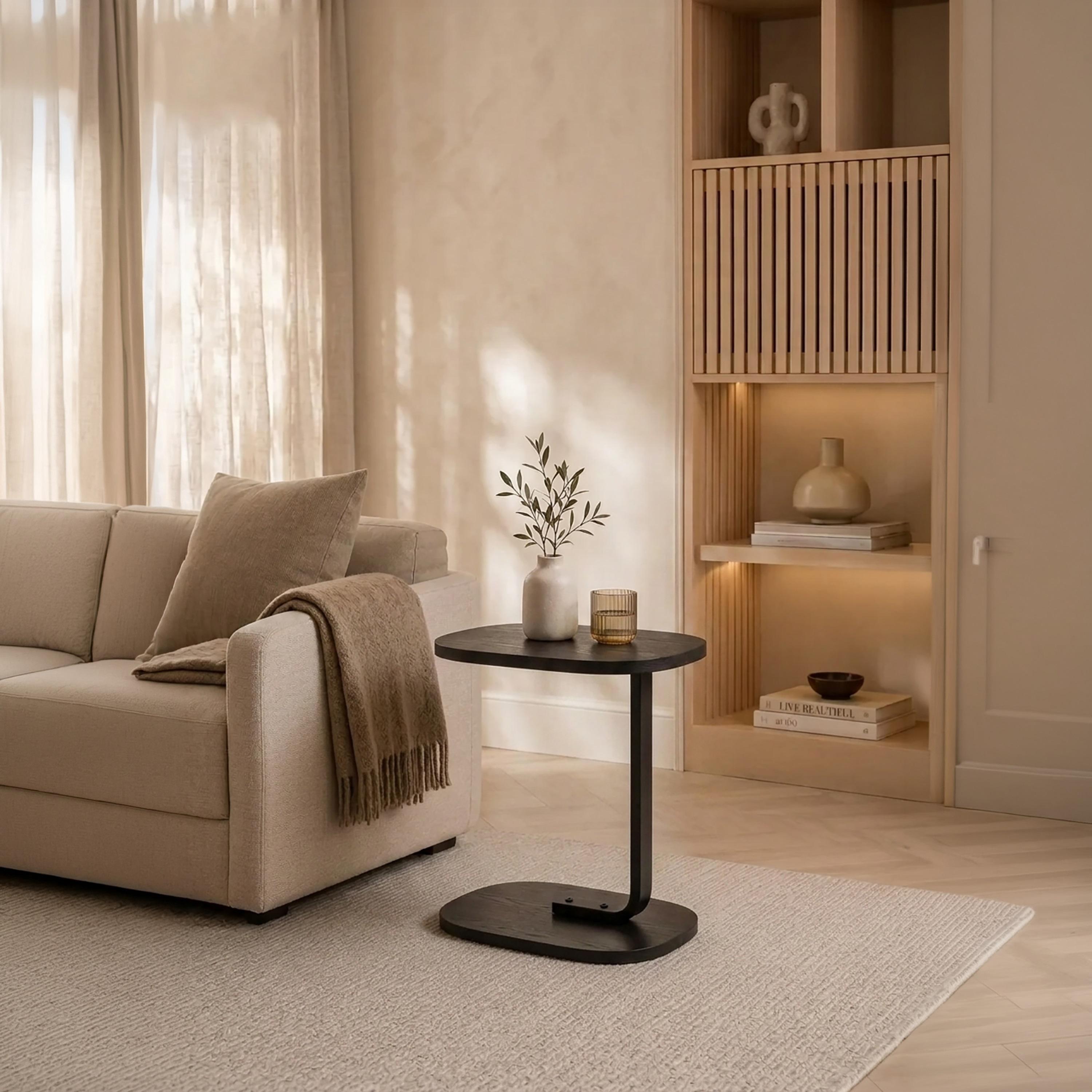 Maria Homes Metal Pedestal Accent Table-furniture-livingroom-sideandendtables-image-2
