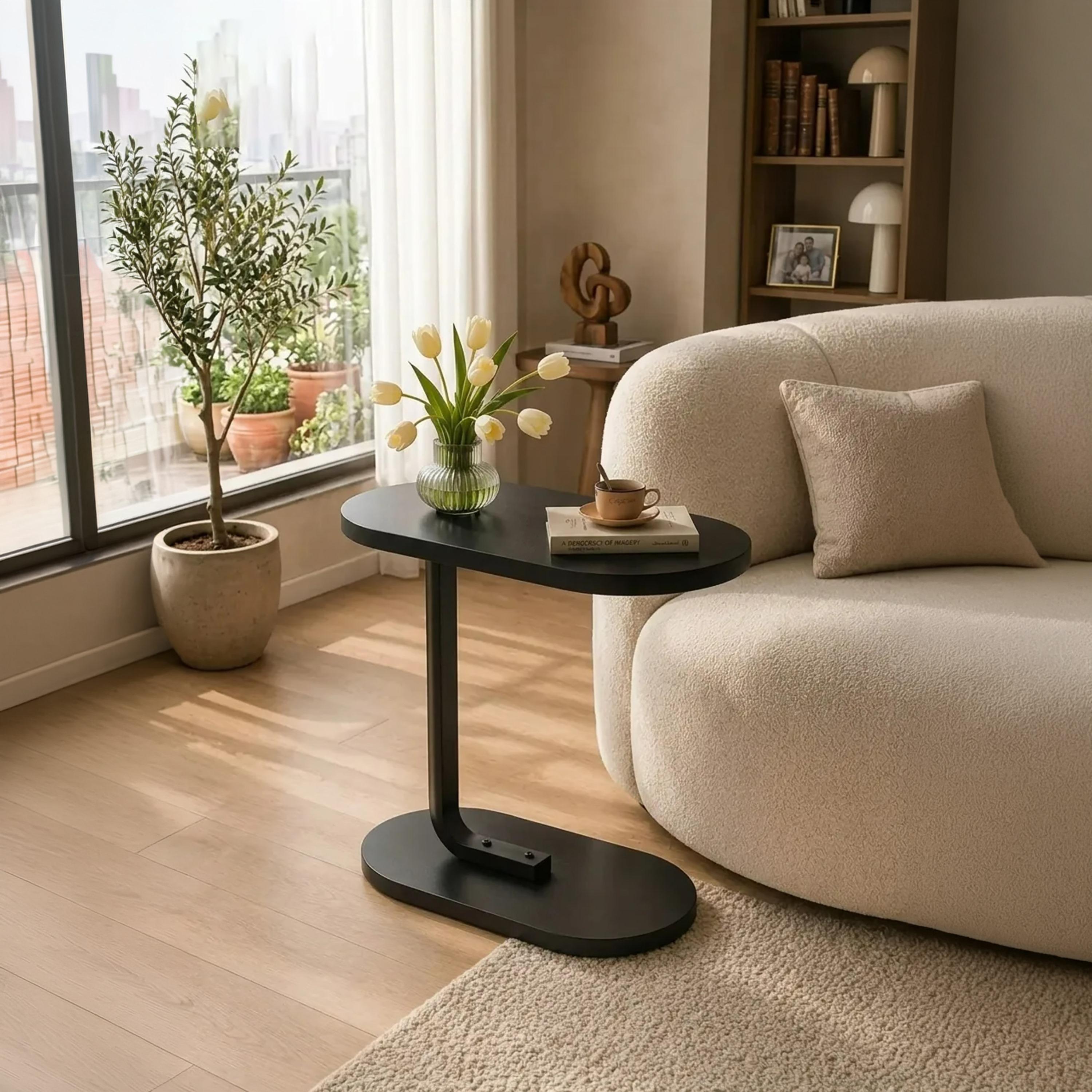 Maria Homes Metal Pedestal Accent Table-furniture-livingroom-sideandendtables-image-3