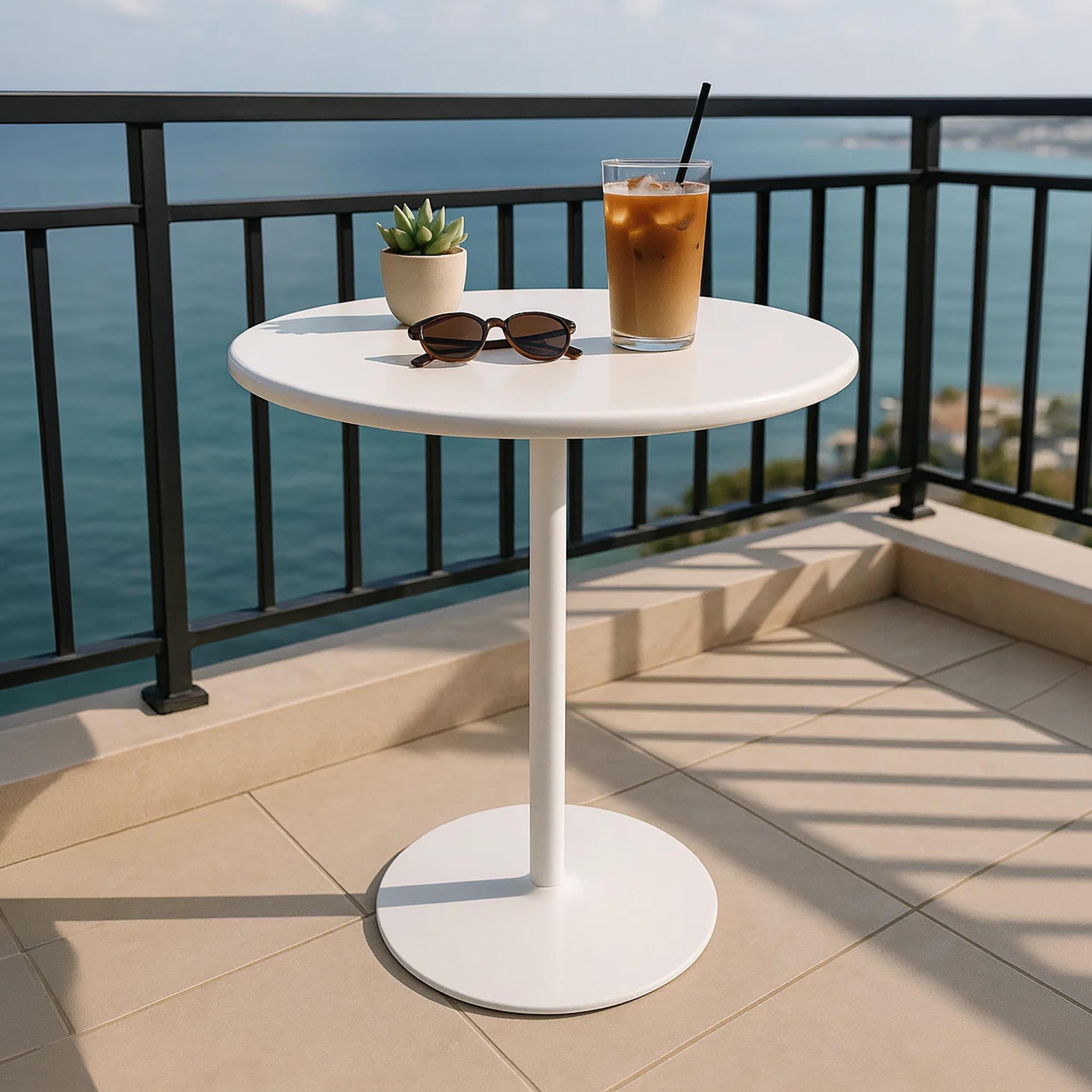 Maria Homes Metal Pedestal Side Table-furniture-livingroom-sideandendtables-image-1