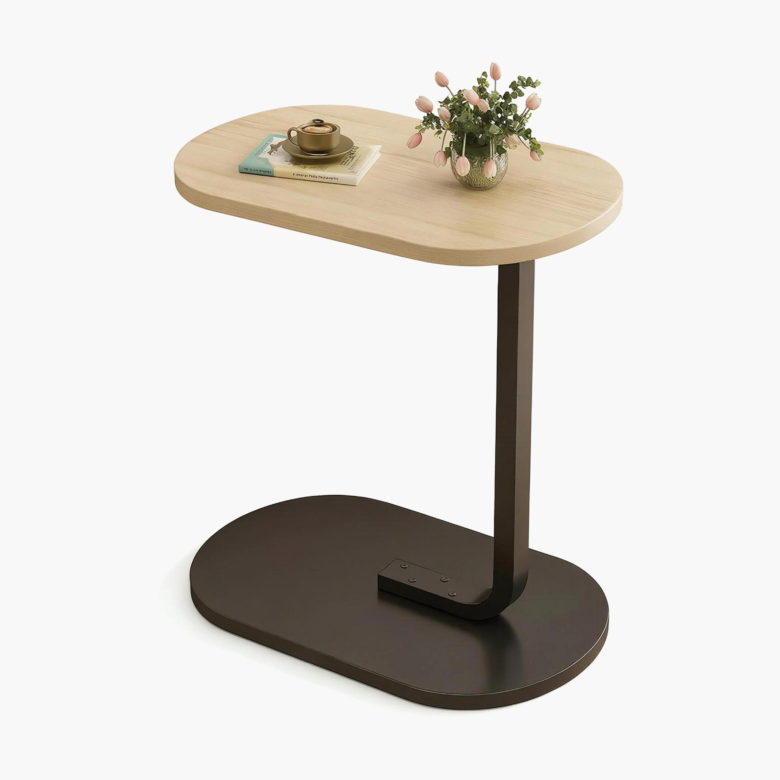 طاولة جانبية خشبية بقاعدة عمودية من ماريا هومز-furniture-livingroom-sideandendtables-image-6