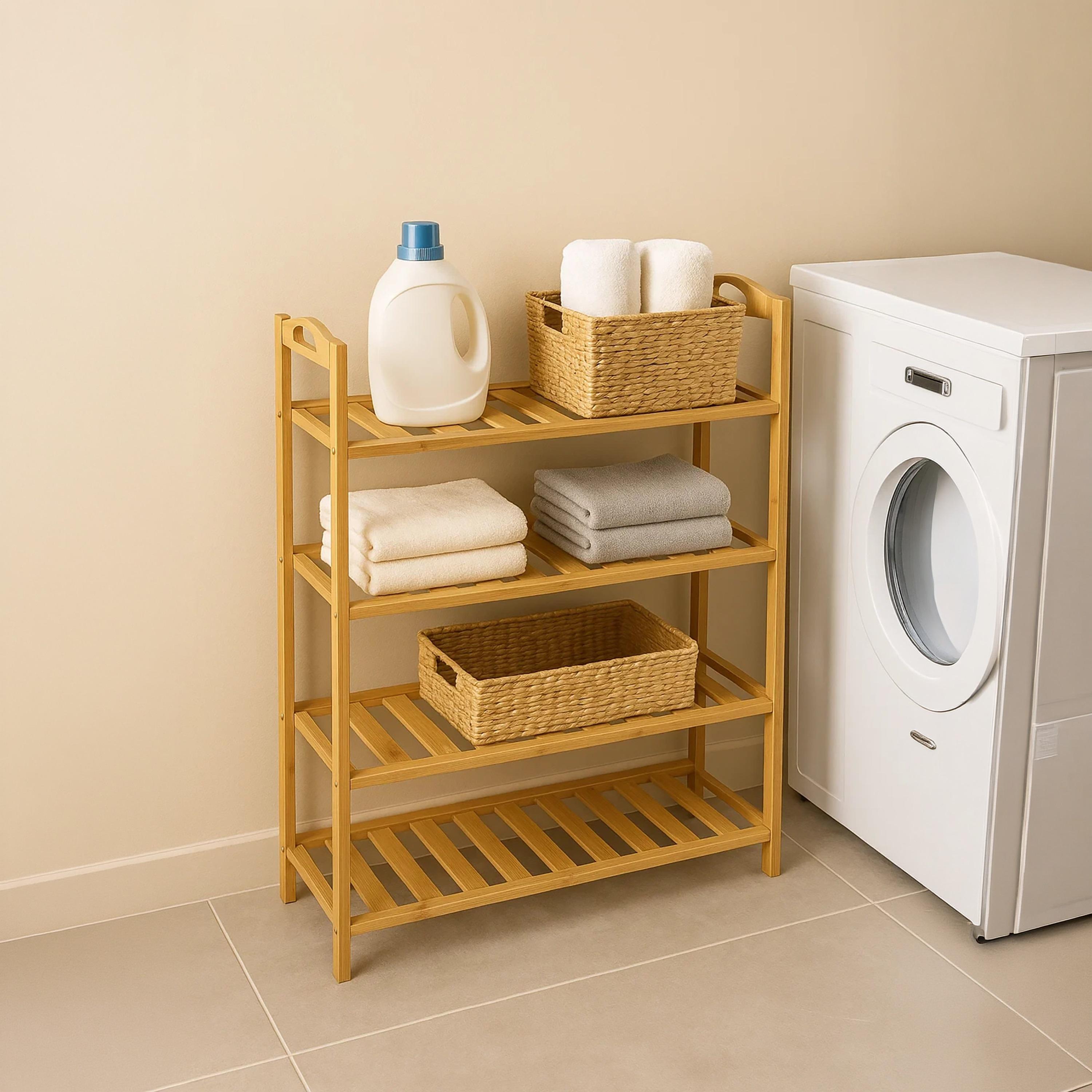 Maria Homes Wooden Shoe Racks with 4 Shelves-furniture-livingroom-shoeracks-image-3