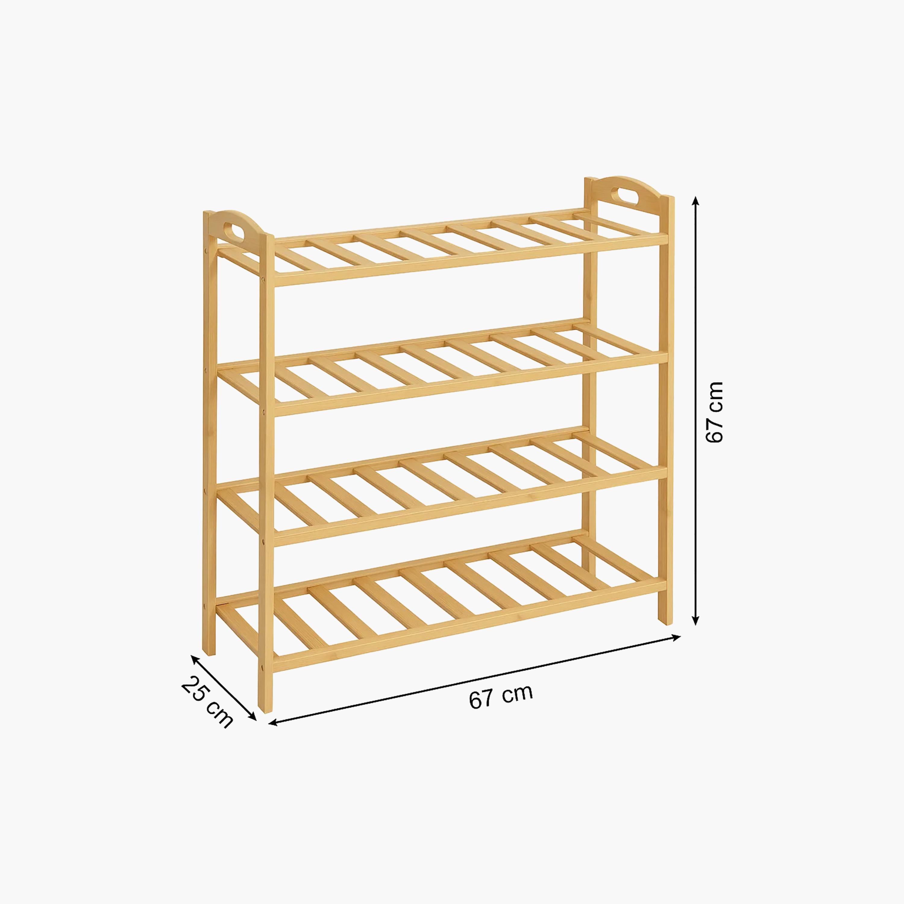 Maria Homes Wooden Shoe Racks with 4 Shelves-furniture-livingroom-shoeracks-image-6