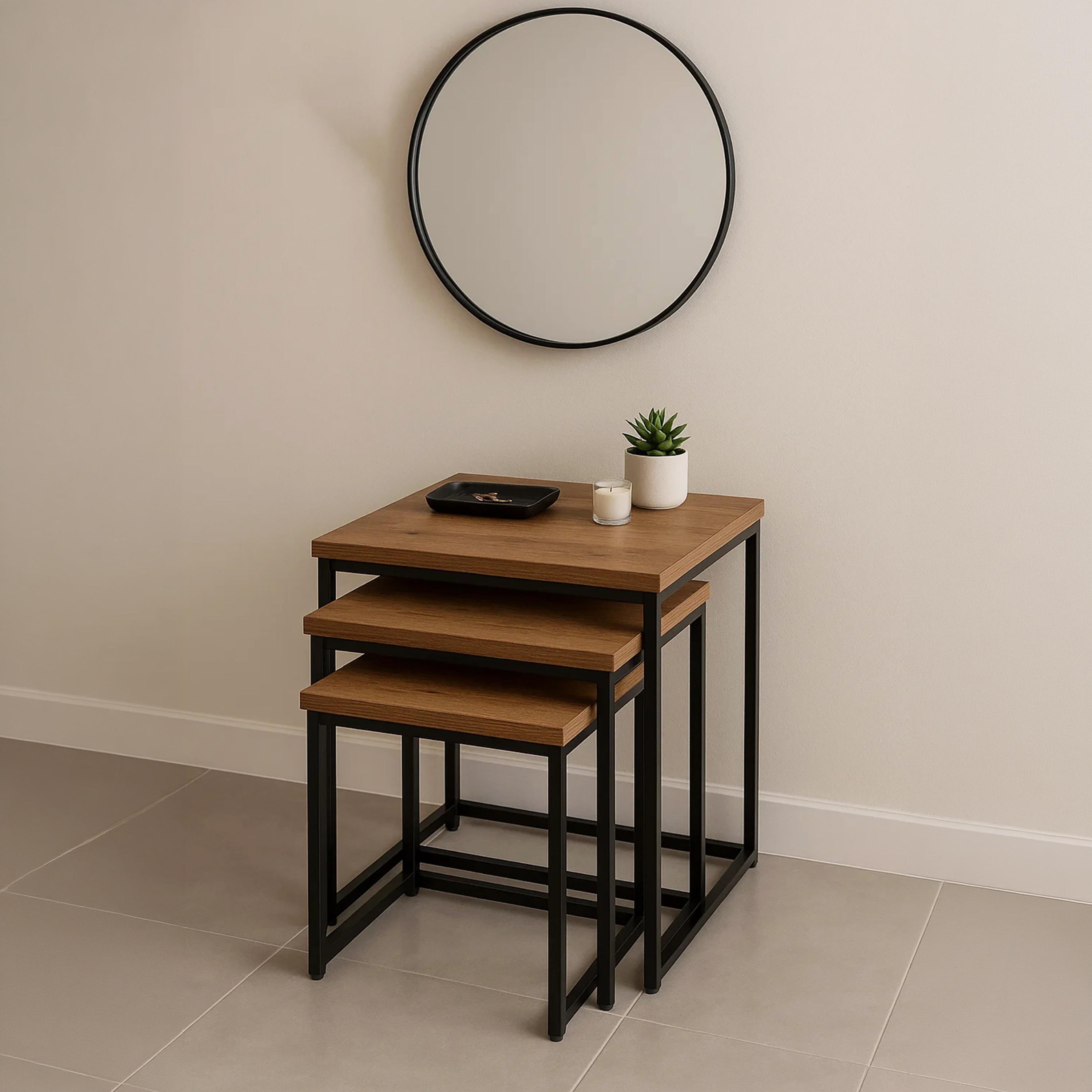طاولات متداخلة خشبية مكونة من 3 قطع من ماريا هومز-furniture-livingroom-nestoftables-image-2