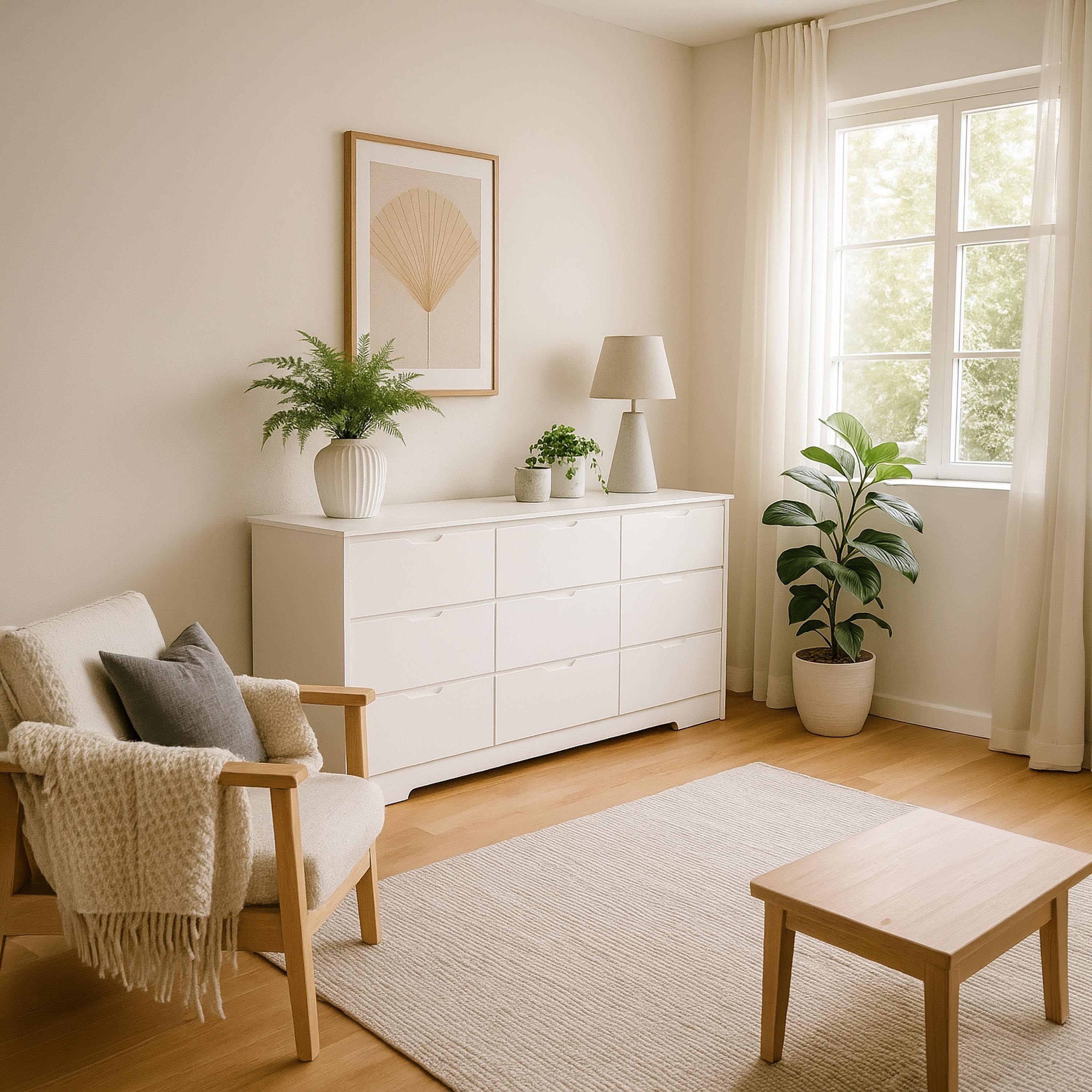 Maria Homes Wooden Chest of Drawers 160×48×80 cm-furniture-bedroom-chestofdrawers-image-2