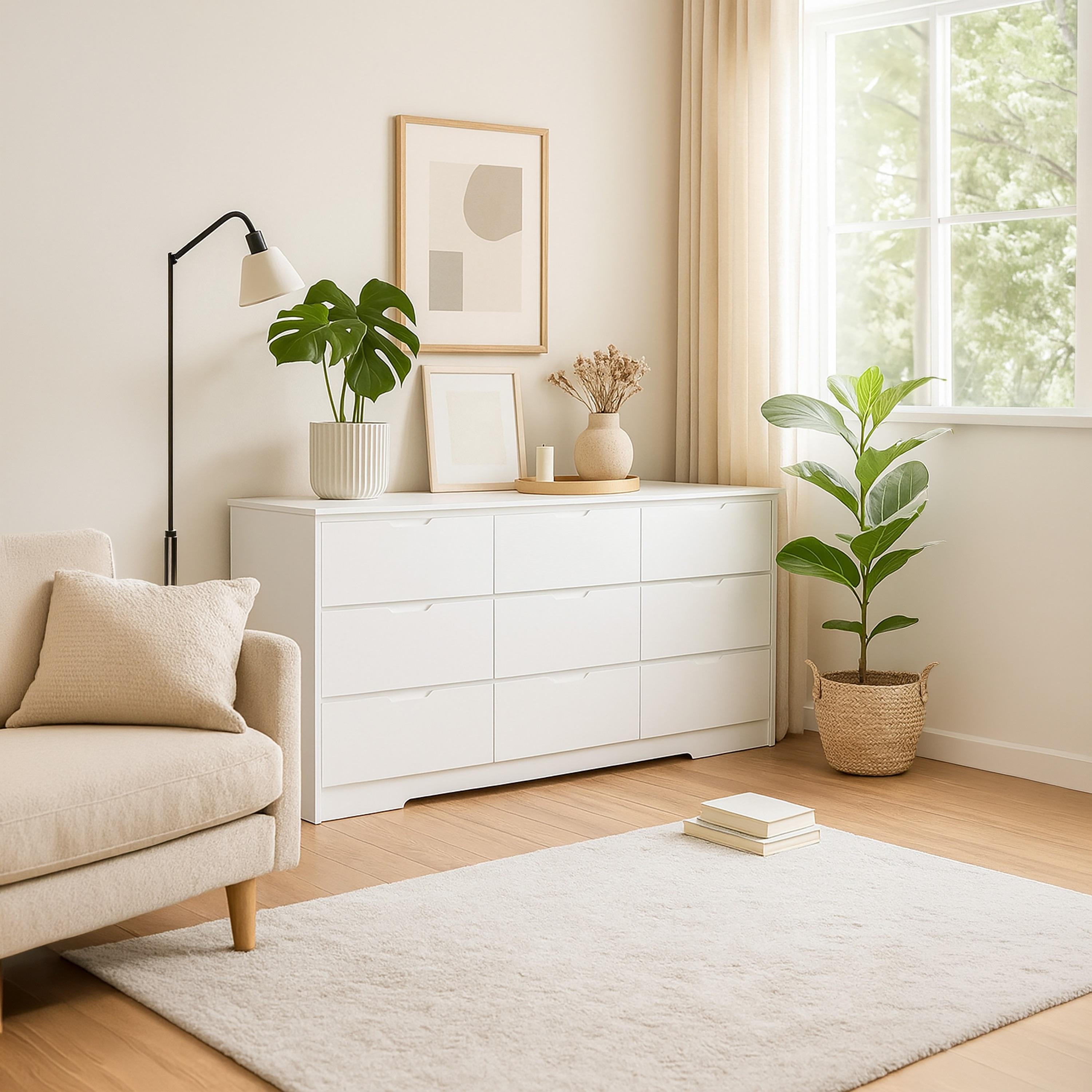 Maria Homes Wooden Chest of Drawers 160×48×80 cm-furniture-bedroom-chestofdrawers-image-3