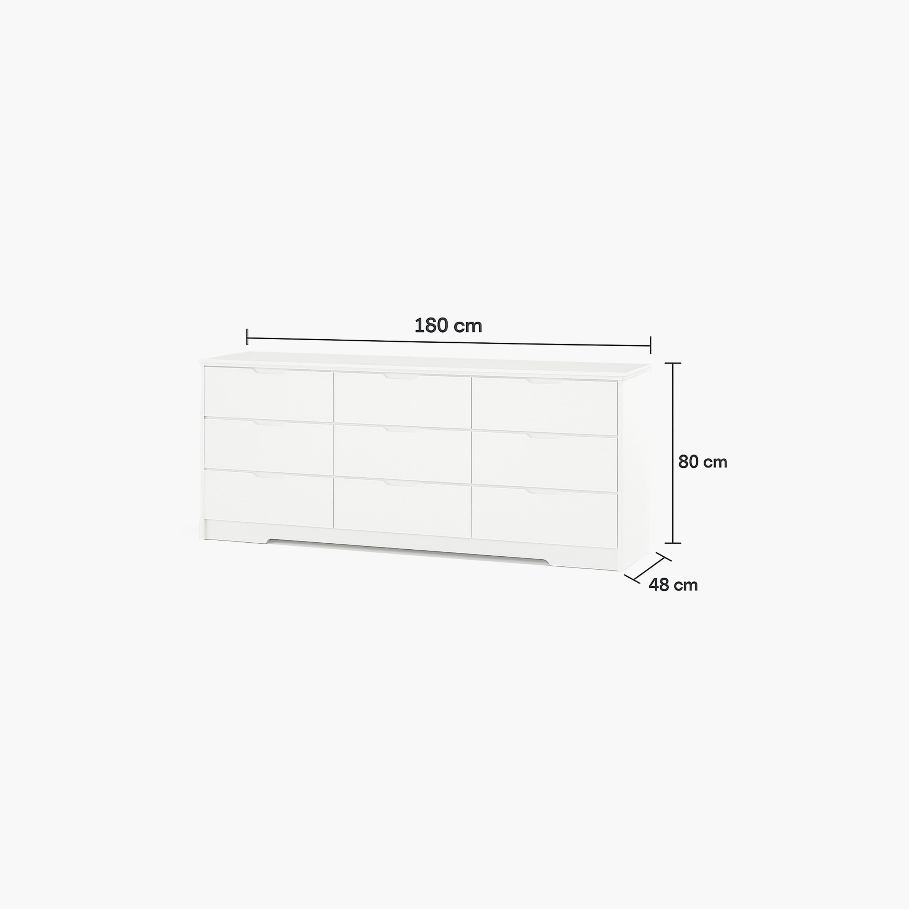 Maria Homes Wooden Chest of Drawers 160×48×80 cm-furniture-bedroom-chestofdrawers-image-6