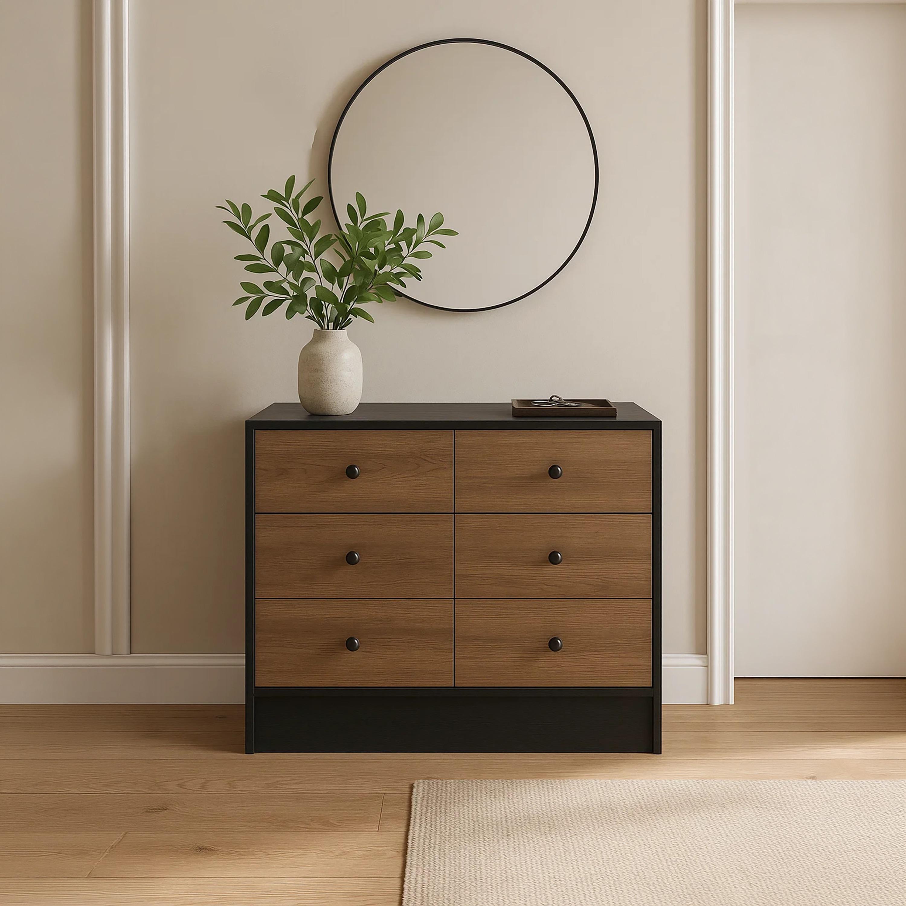 Maria Homes Wooden Dressers with 6 Drawers-furniture-livingroom-storageanddisplaycabinets-image-3