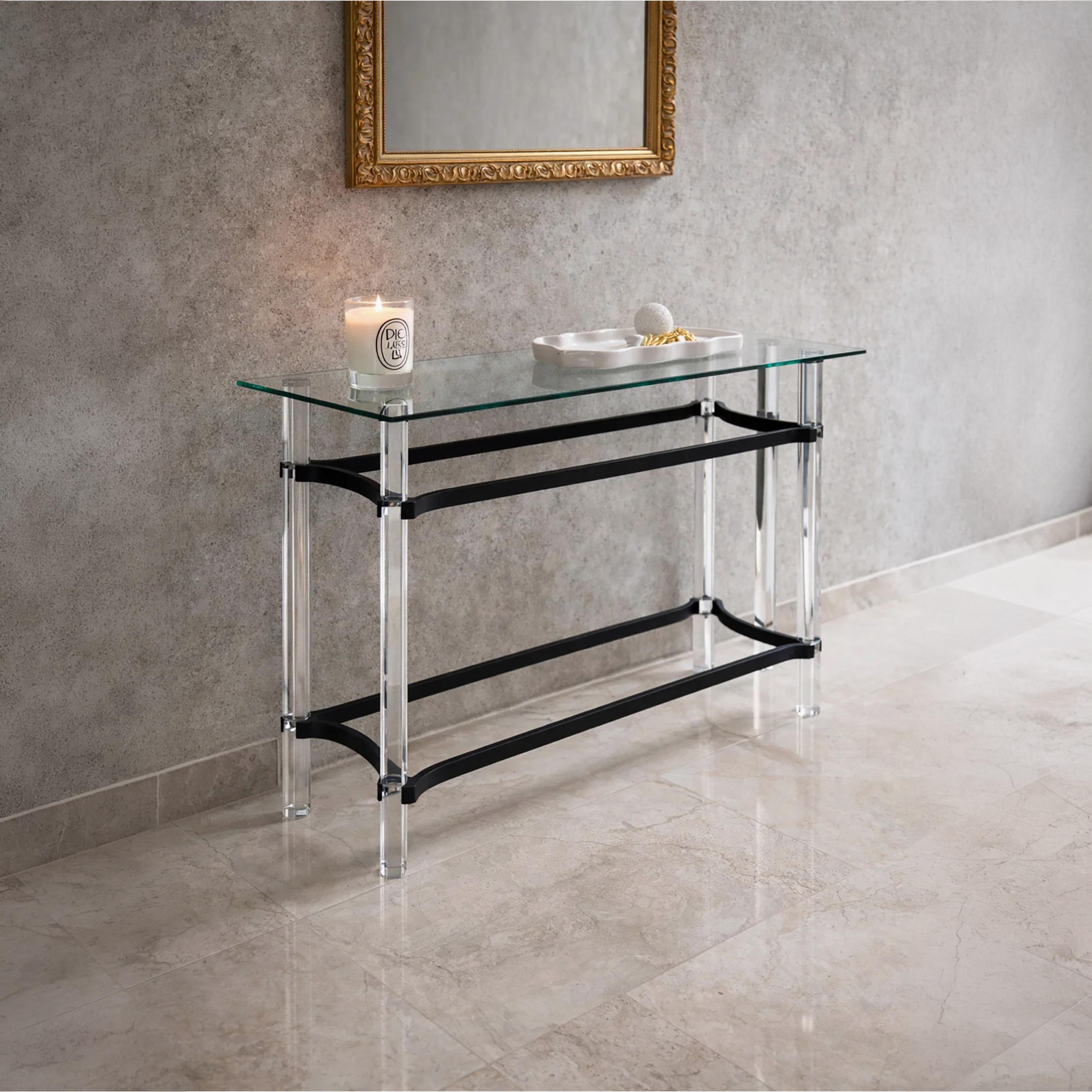 Maria Homes Glass Console Table-furniture-livingroom-consoletablesandmirrors-image-1