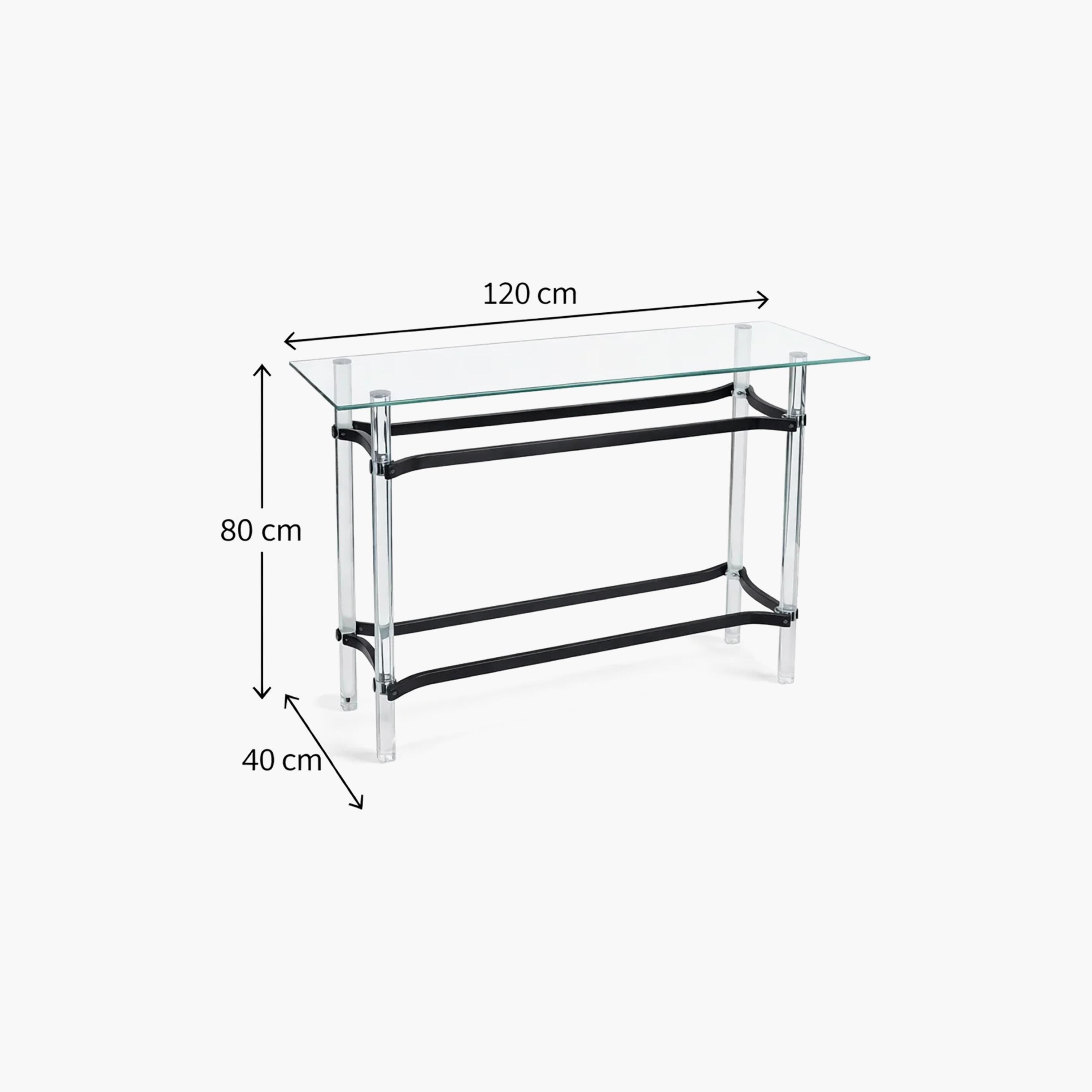 Maria Homes Glass Console Table-furniture-livingroom-consoletablesandmirrors-image-6