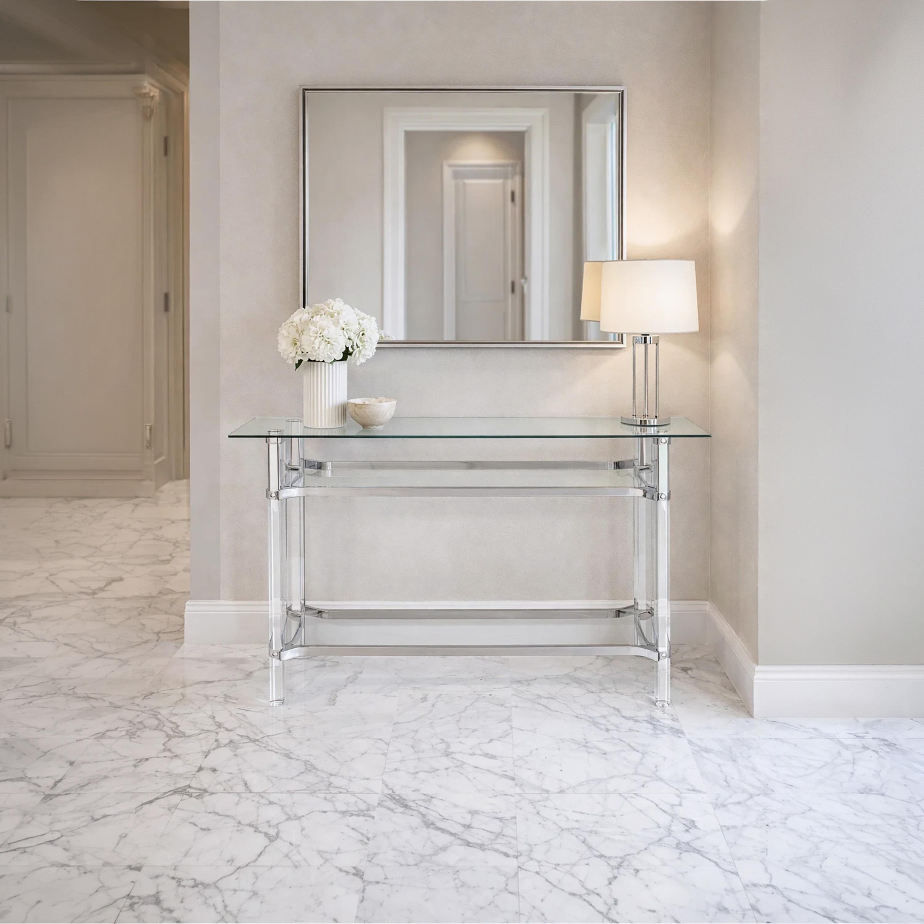 طاولة كونسول زجاجية من ماريا هومز-furniture-livingroom-consoletablesandmirrors-image-1