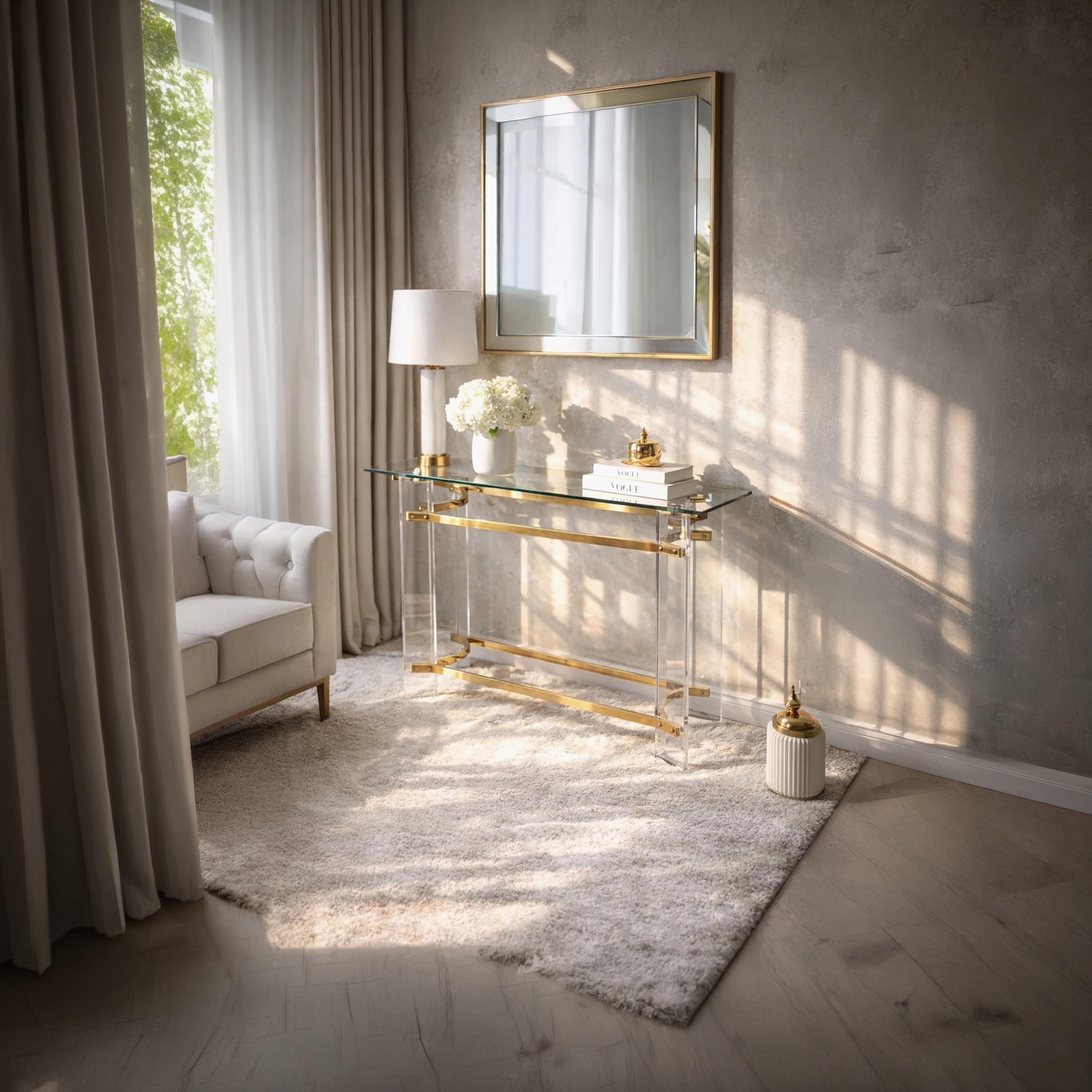 طاولة كونسول زجاجية من ماريا هومز-furniture-livingroom-consoletablesandmirrors-image-3