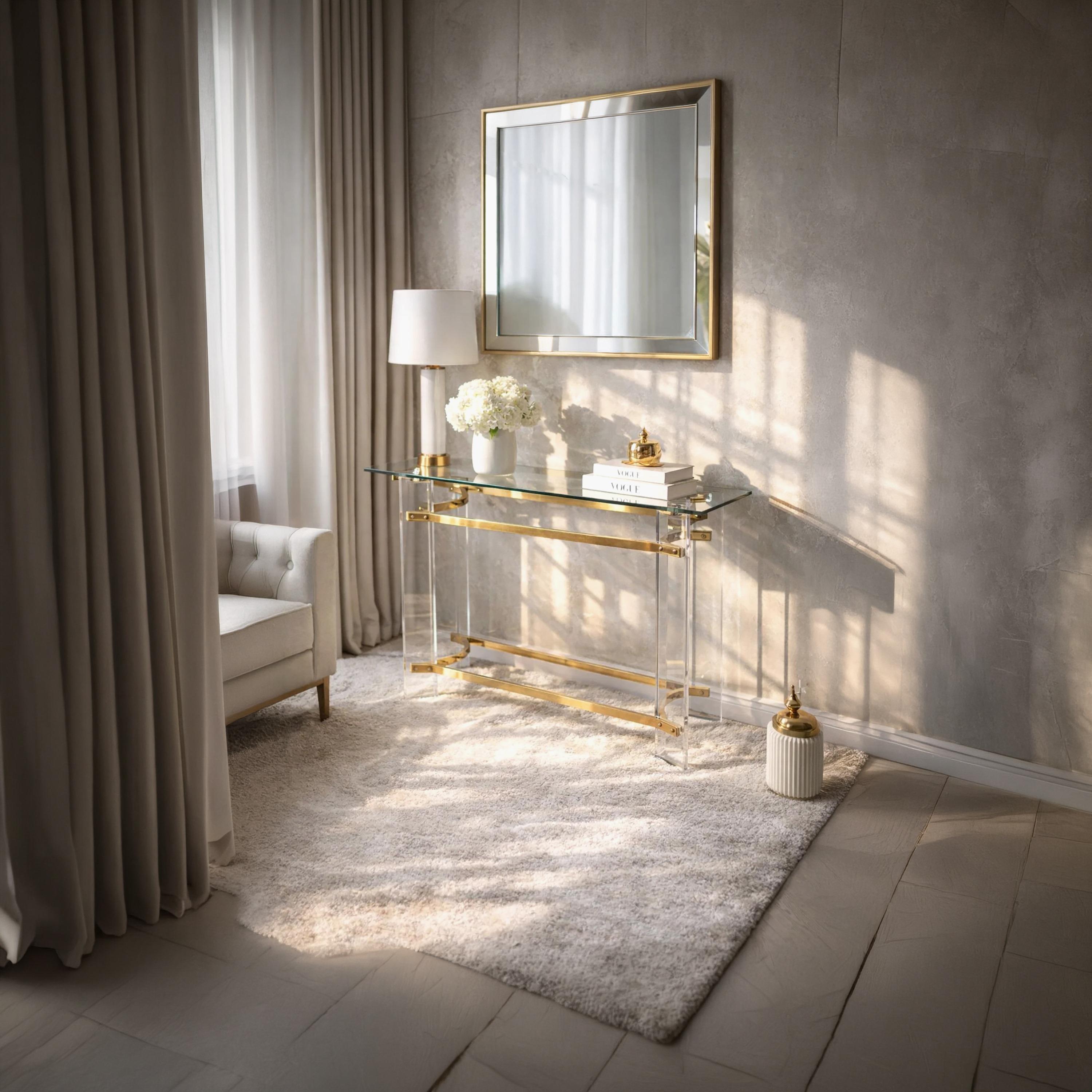Maria Homes Glass Console Table-furniture-livingroom-consoletablesandmirrors-image-2