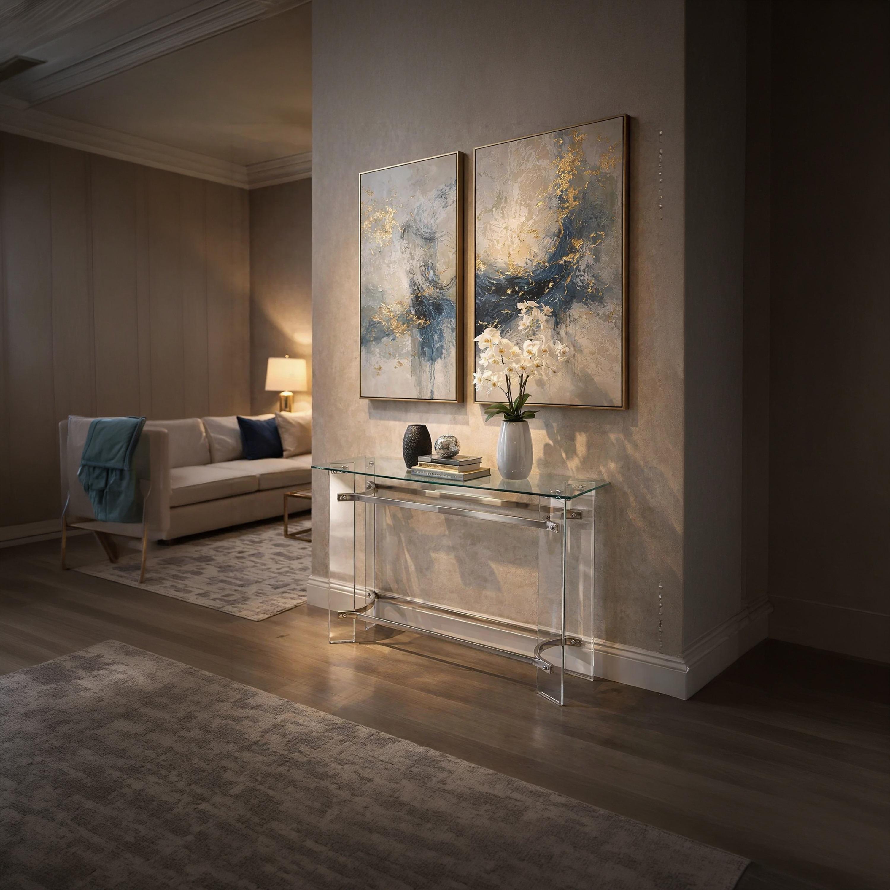 Maria Homes Glass Console Table-furniture-livingroom-consoletablesandmirrors-image-2