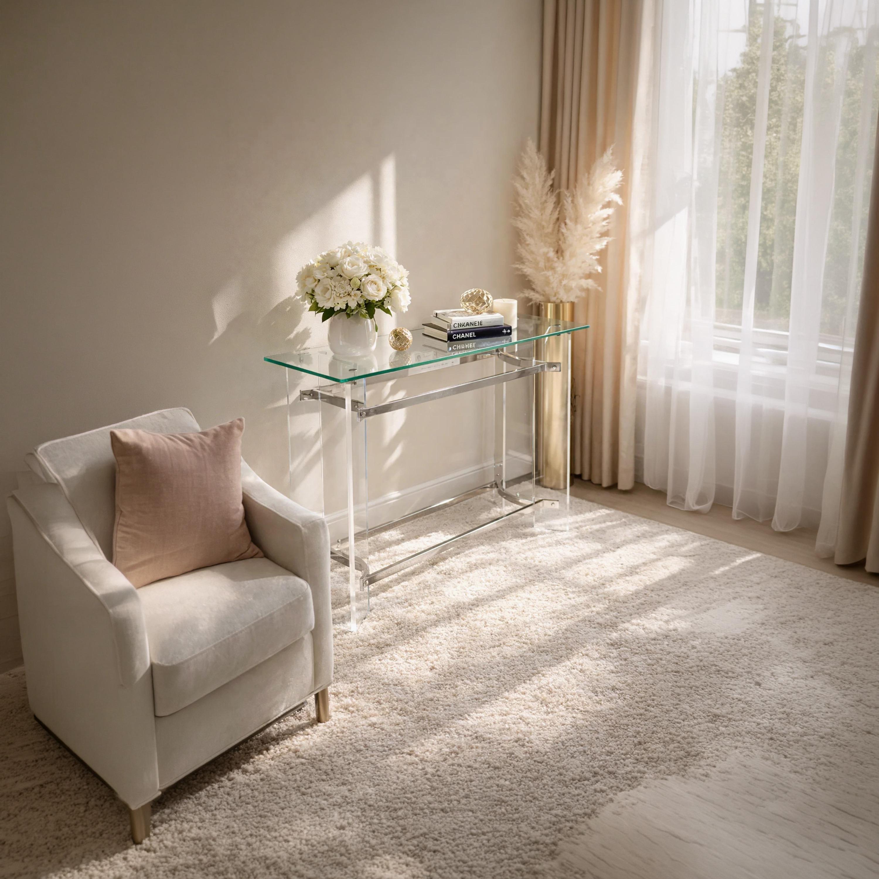 Maria Homes Glass Console Table-furniture-livingroom-consoletablesandmirrors-image-3