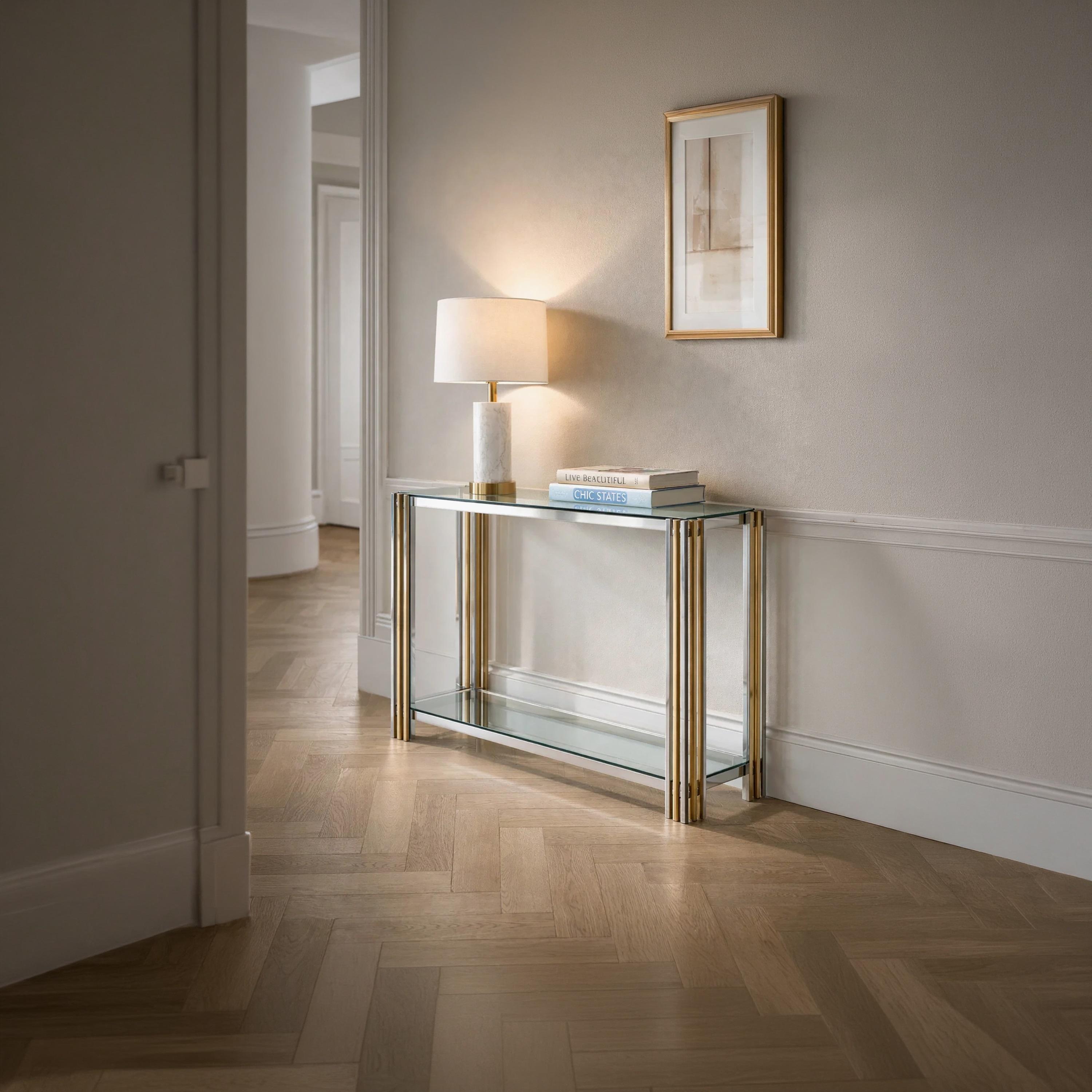 طاولة كونسول زجاجية من ماريا هومز-furniture-livingroom-consoletablesandmirrors-image-2