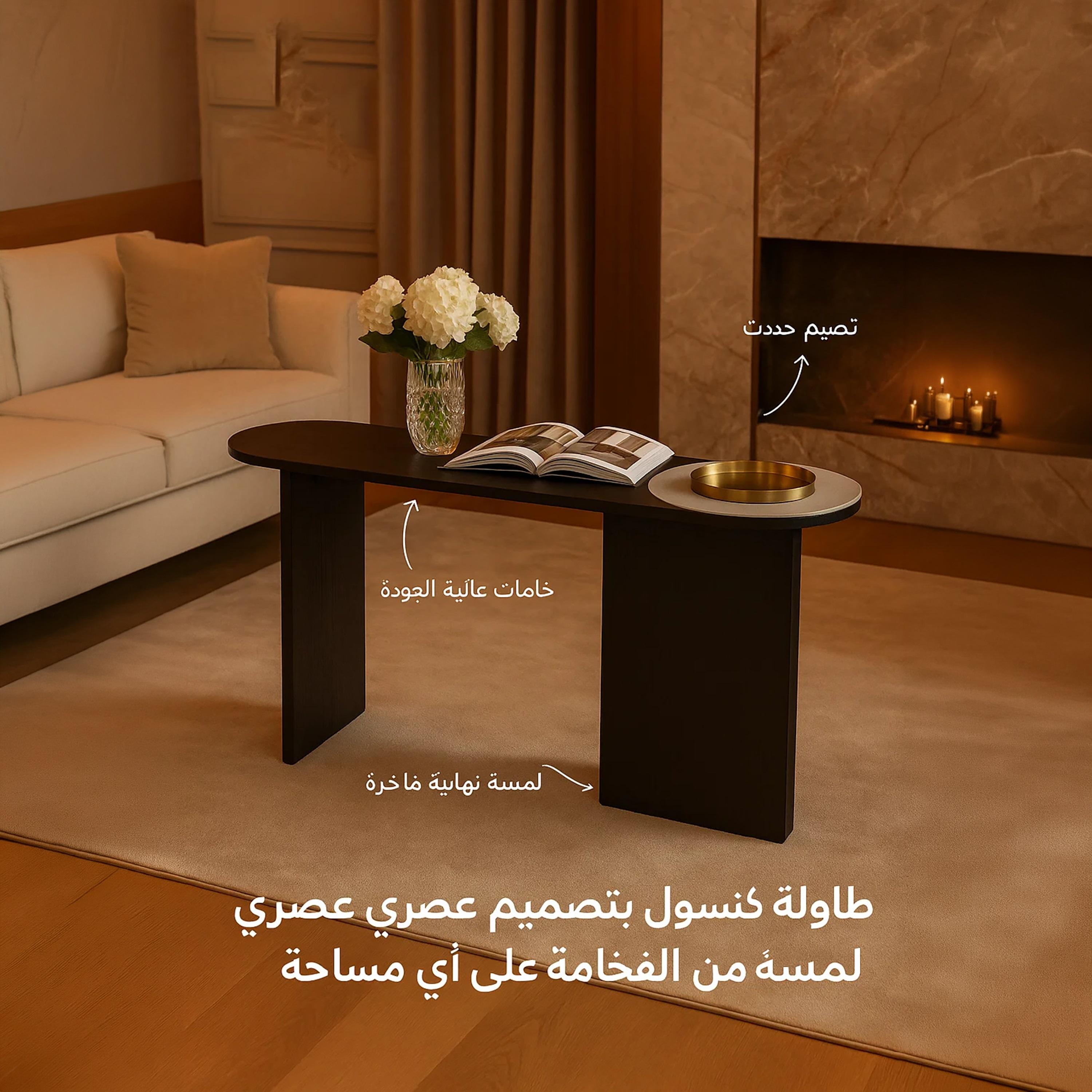 طاولة كونسول رخام مقاس 160×40×80 سم من ماريا هومز-furniture-livingroom-consoletablesandmirrors-image-5